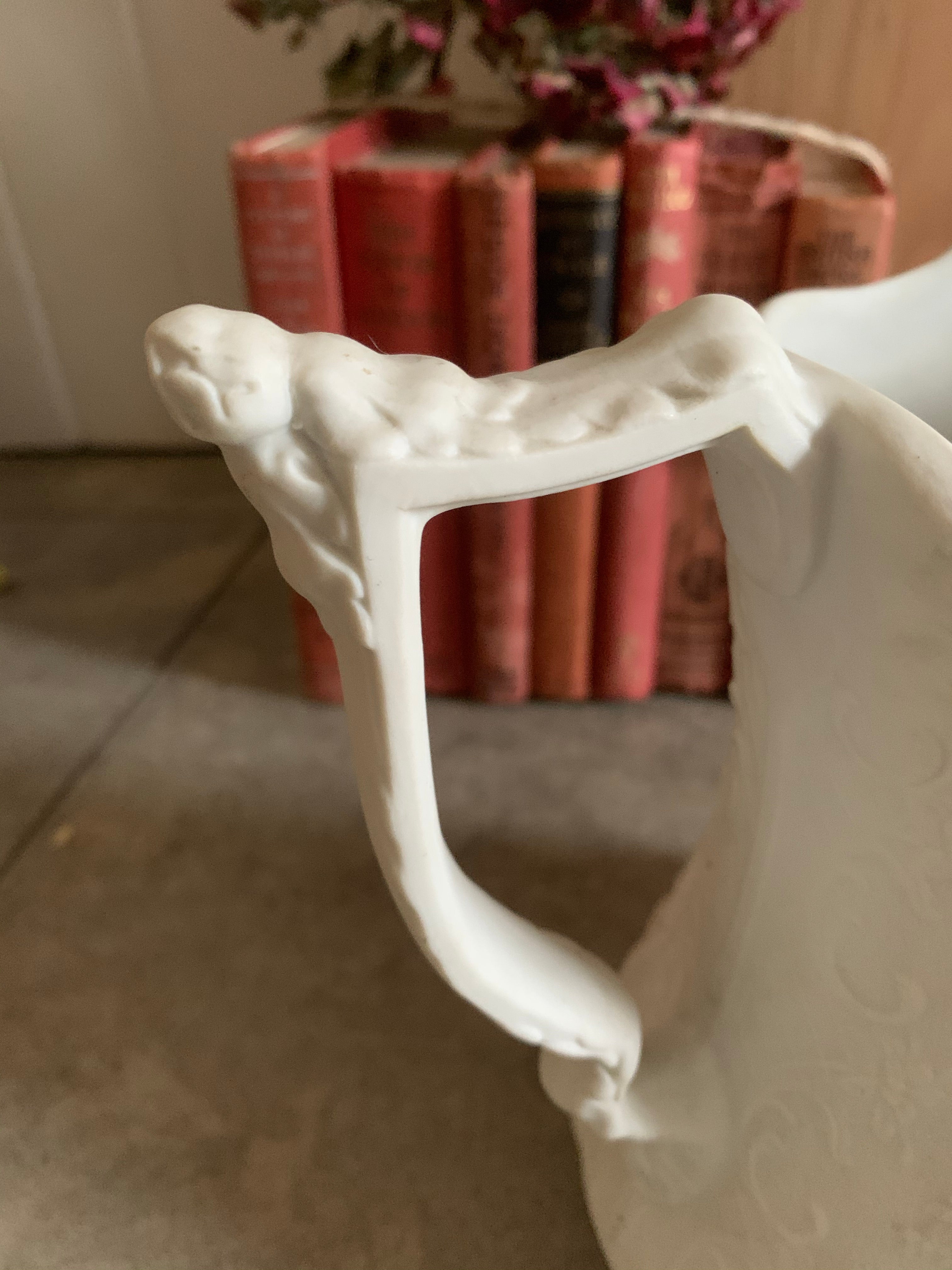 Bisque Porcelain Portmeirion Embossed Cherub Jug