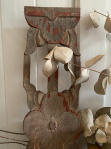 Hand-Carved Decorative Wood Panel 1