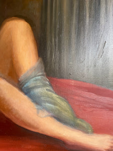 Renaissance Style Portrait  - Large Oil on Canvas