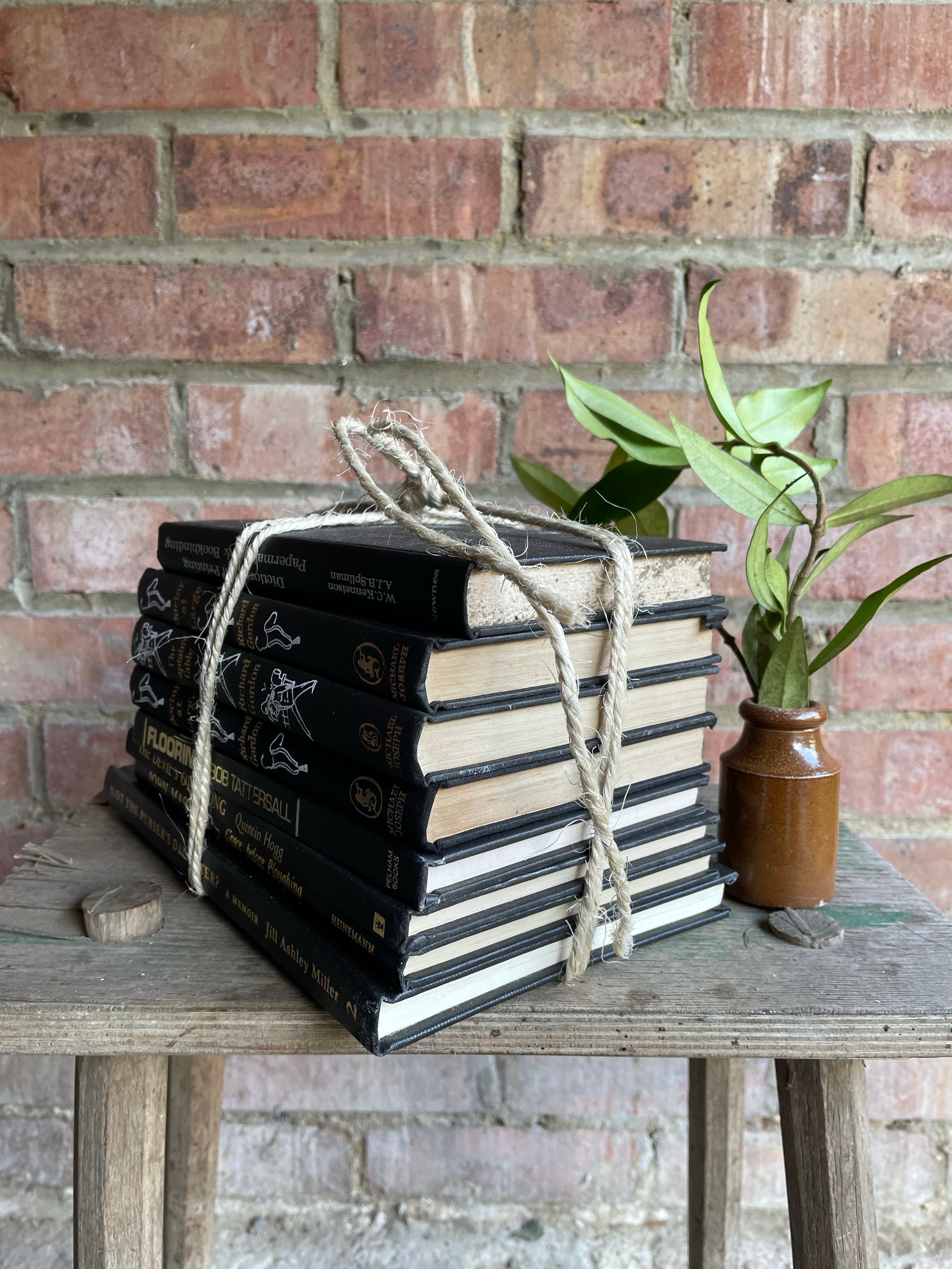 Vintage Black and White Book Bundle