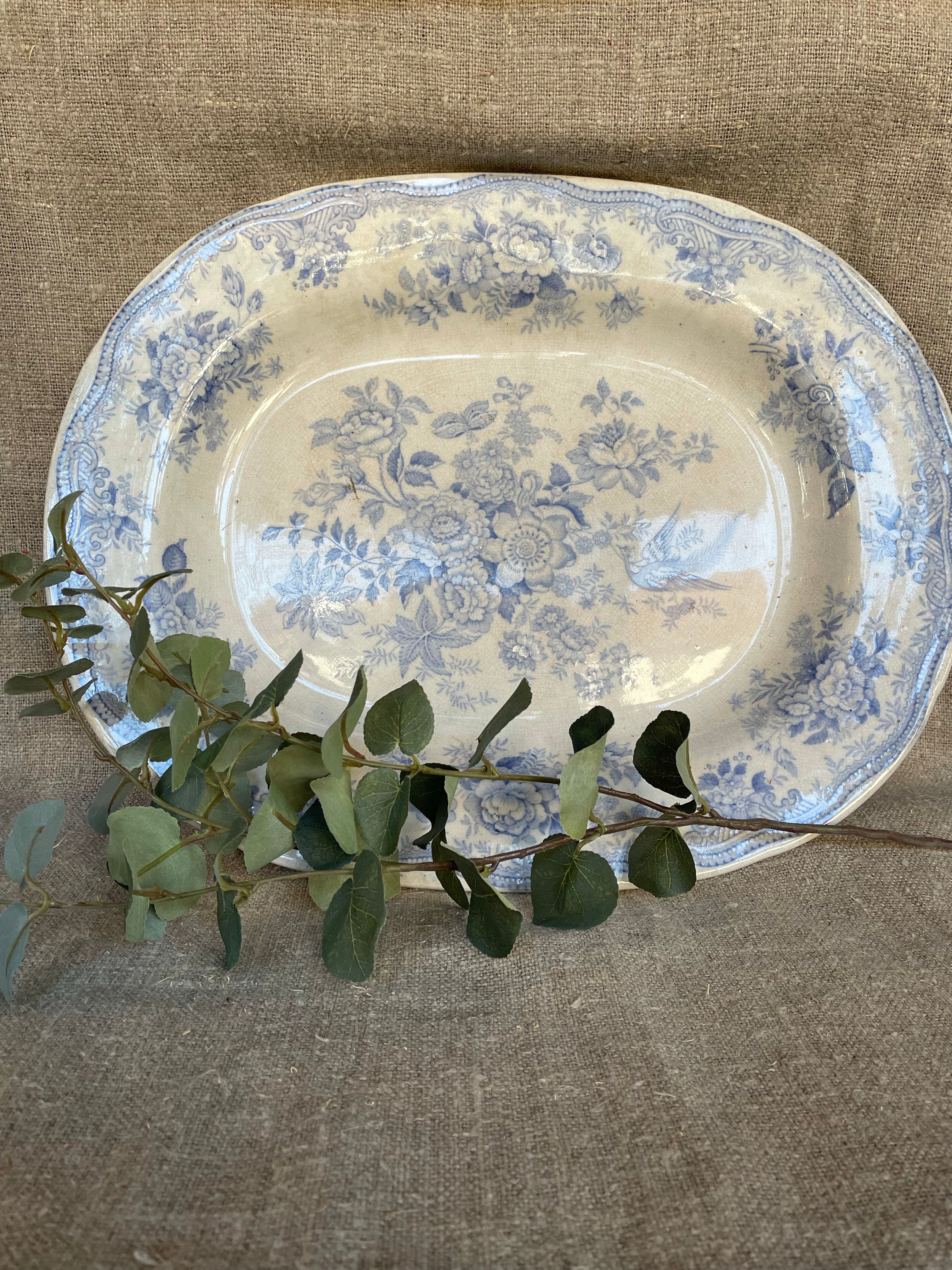 Vintage English Transferware Platter - Large