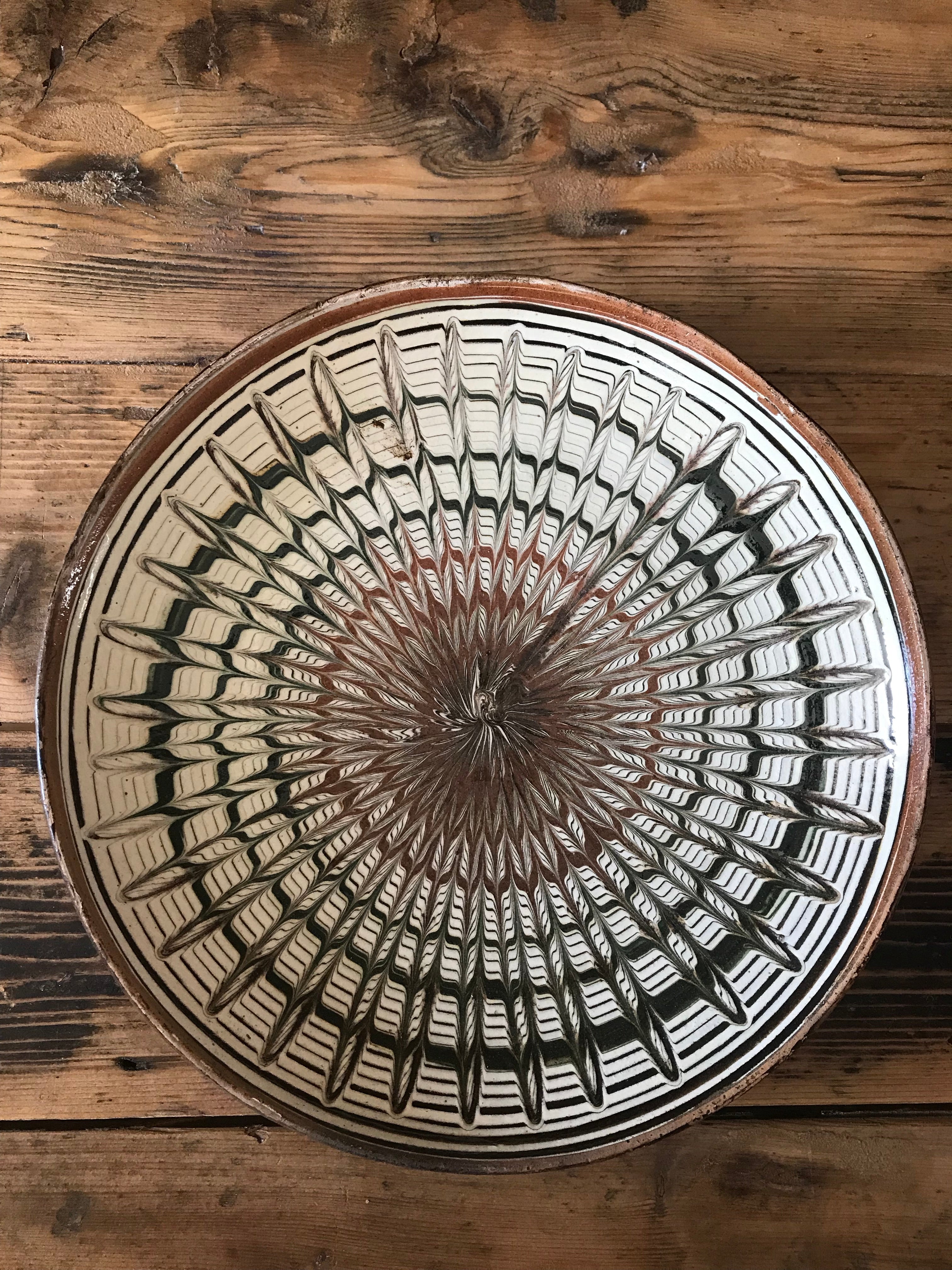 Vintage Romanian Decorative Plate