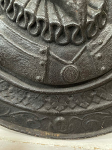 19th Century Cast Iron Plaque