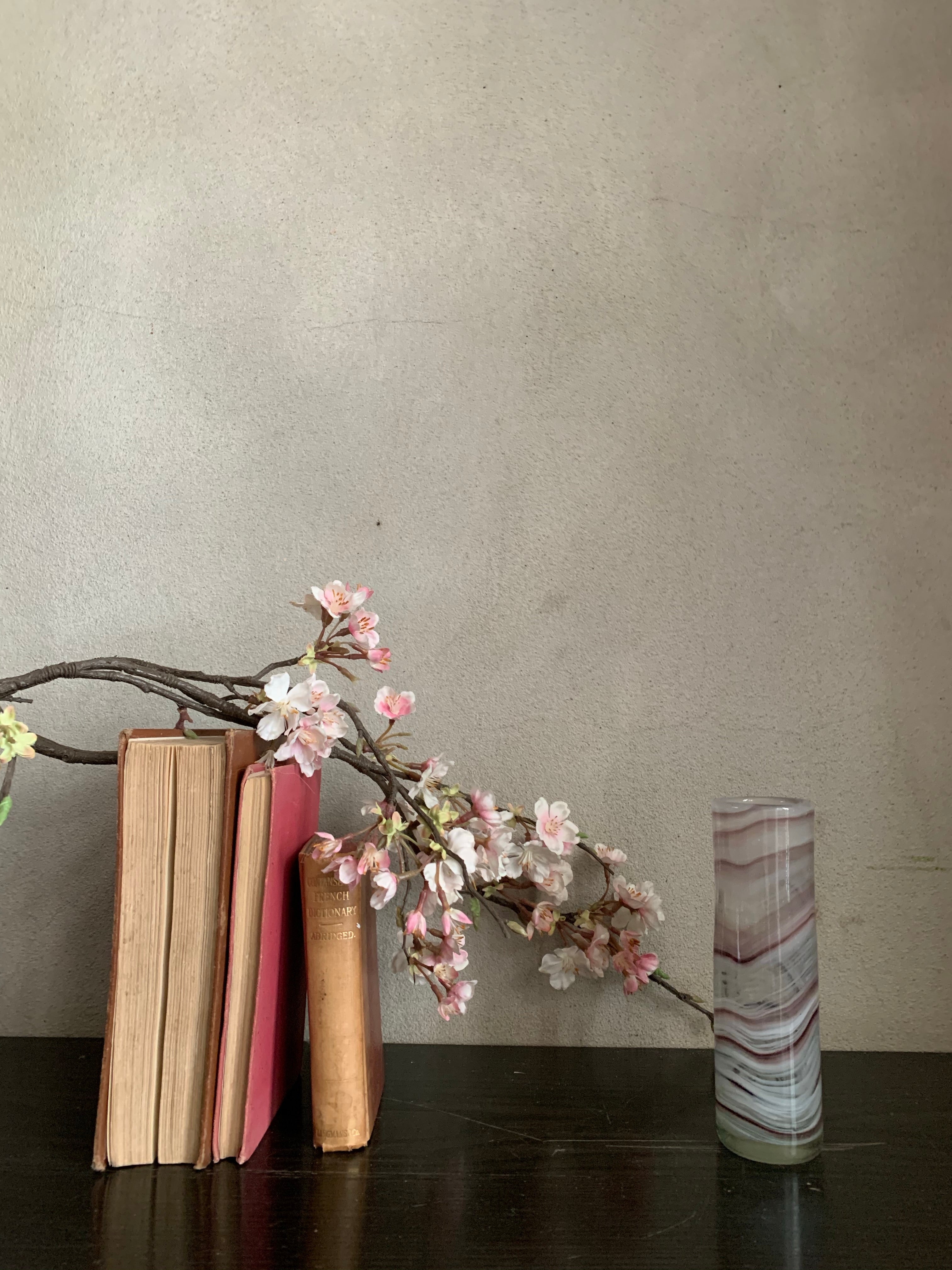 1950s Pink Glass Vase