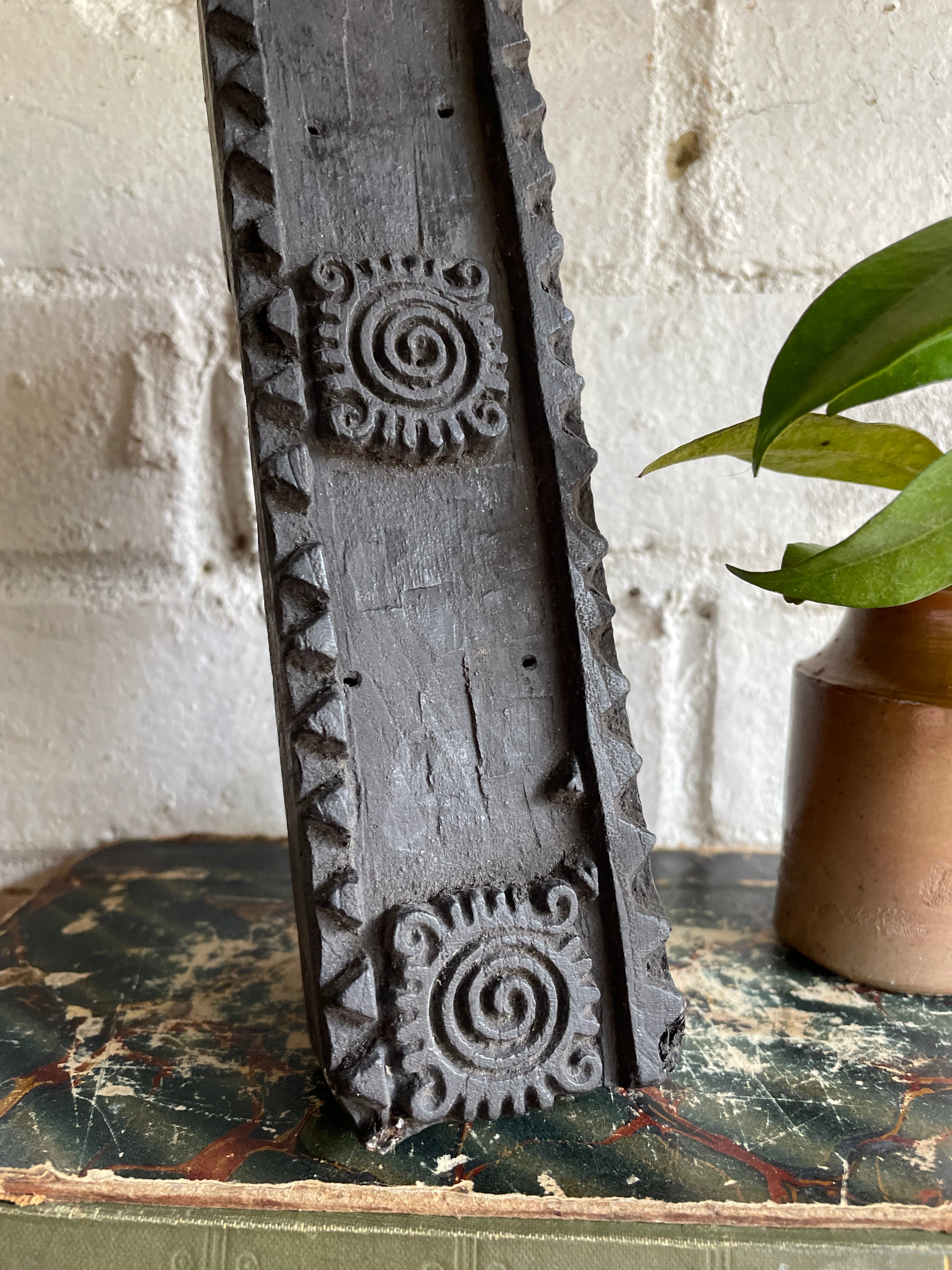 Antique Textile Printing with Double Pattern