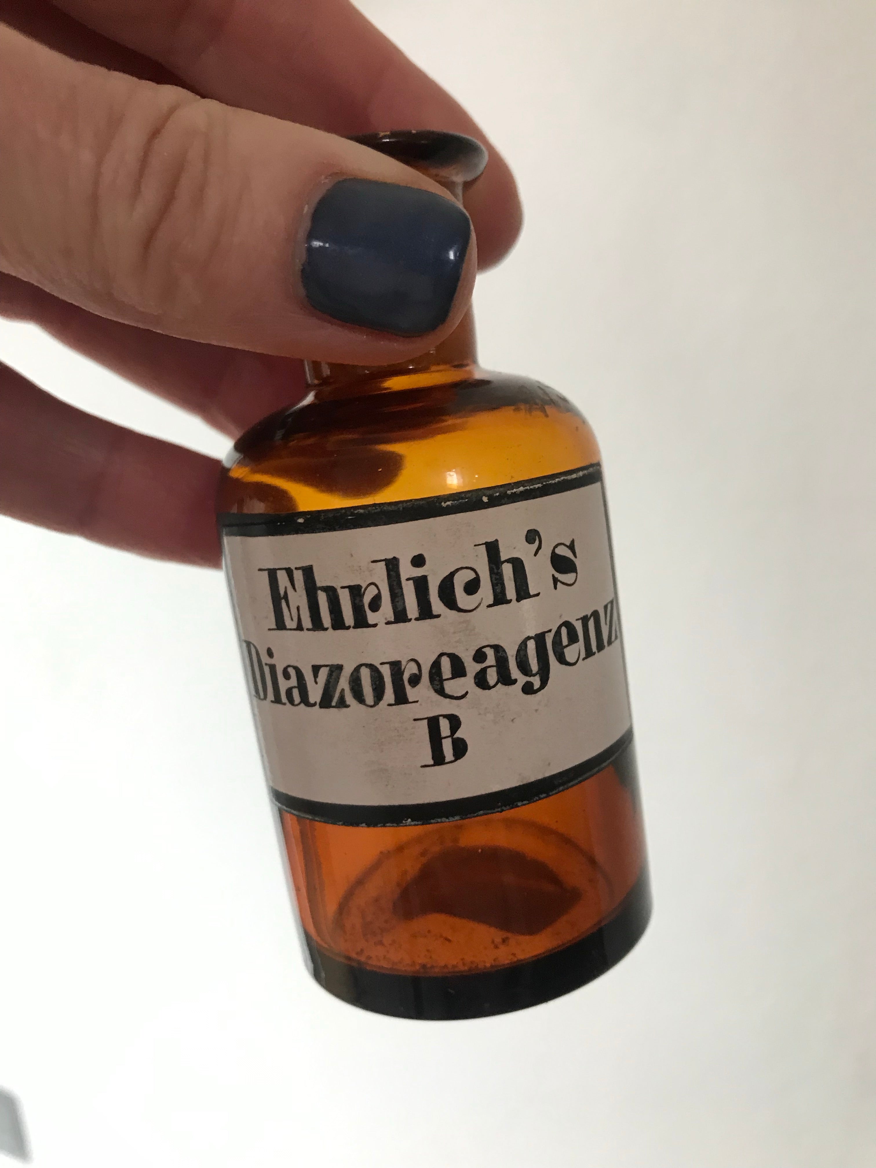 Teeny Vintage Apothecary Bottles - set of 3
