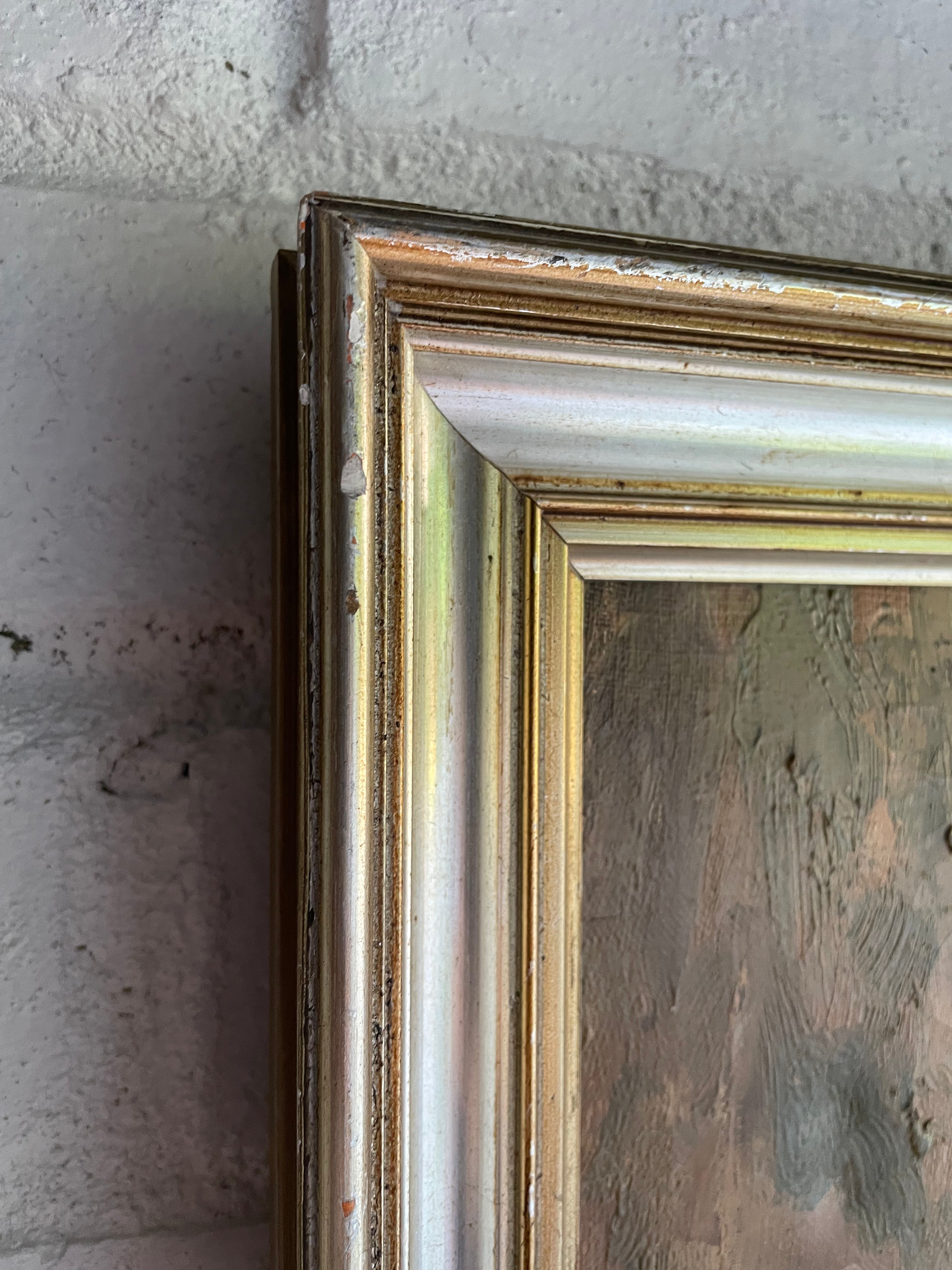 Street Scene: Impasto Oil on Canvas