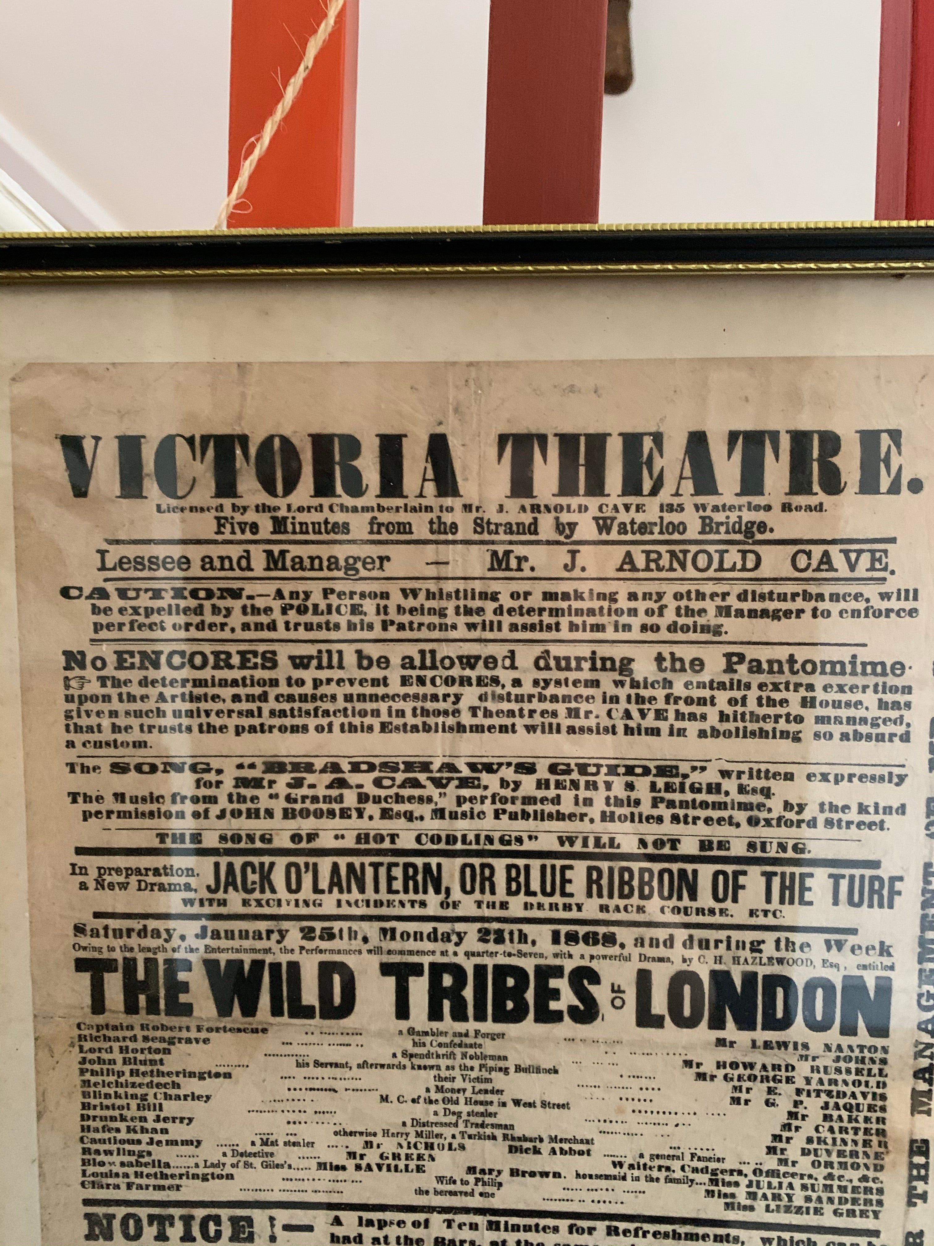 1800s Theatre Poster