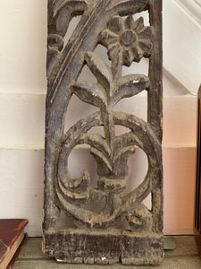 Hand-Carved Decorative Wood Panel