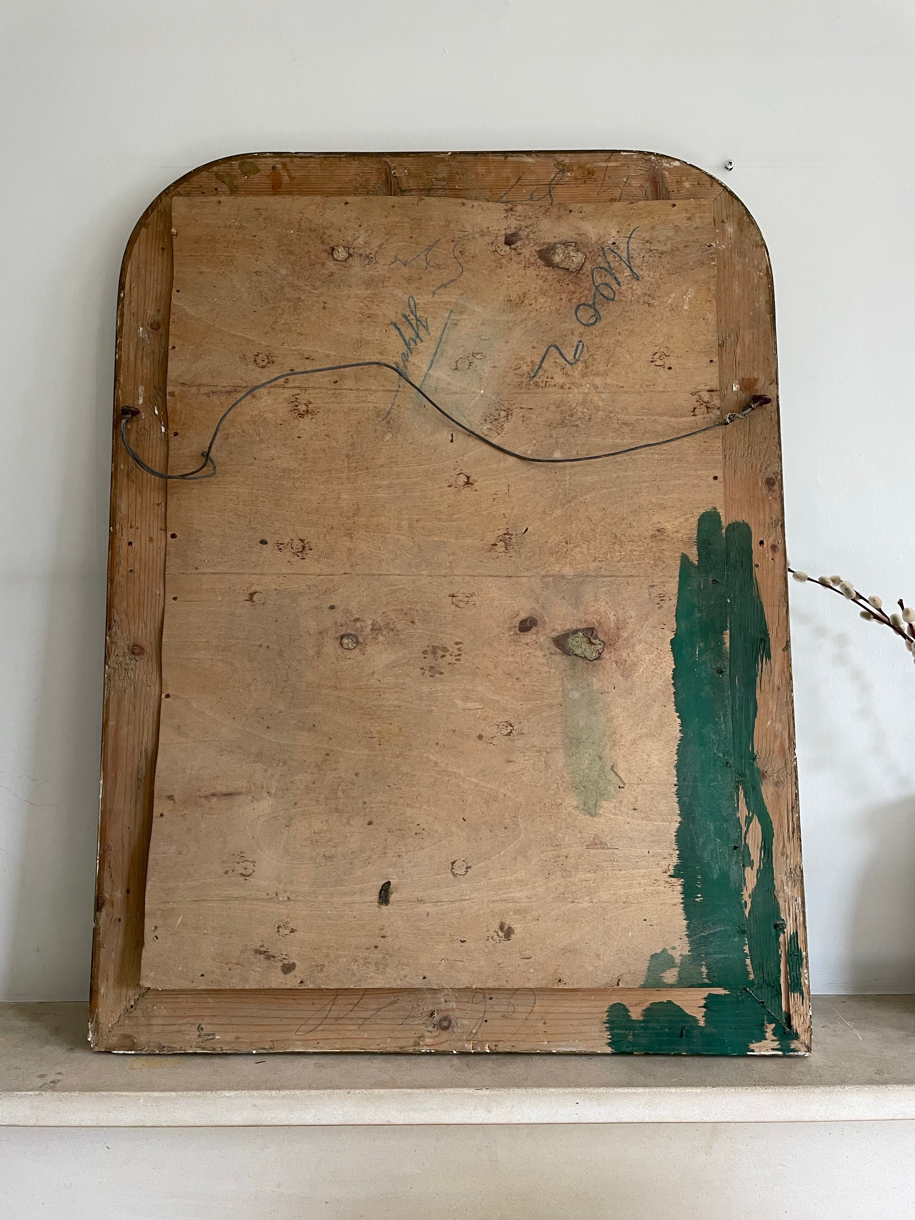 Large Antique French Gilt Mirror