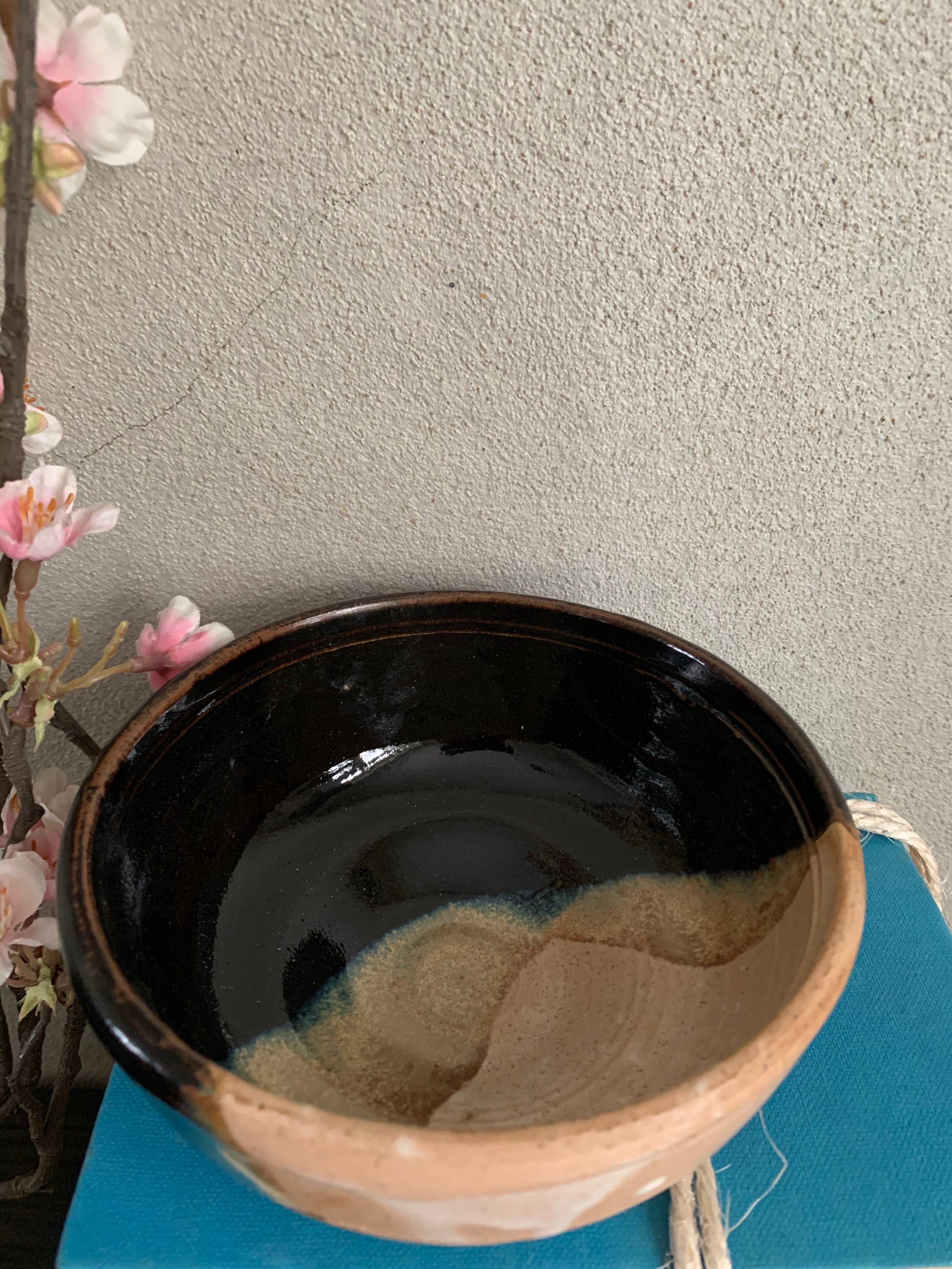 Medium Part Glazed Studio Pottery Bowl