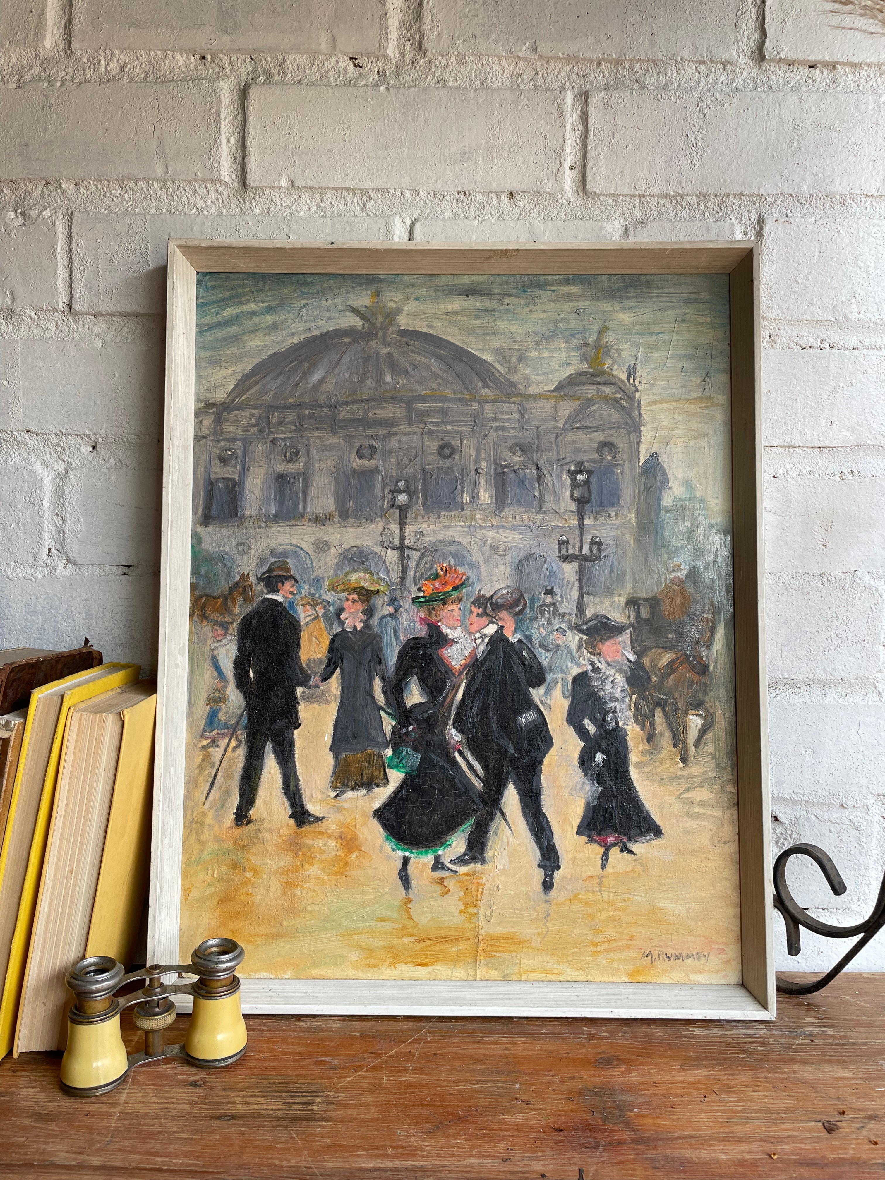 The Palais Garnier: Oil on Board