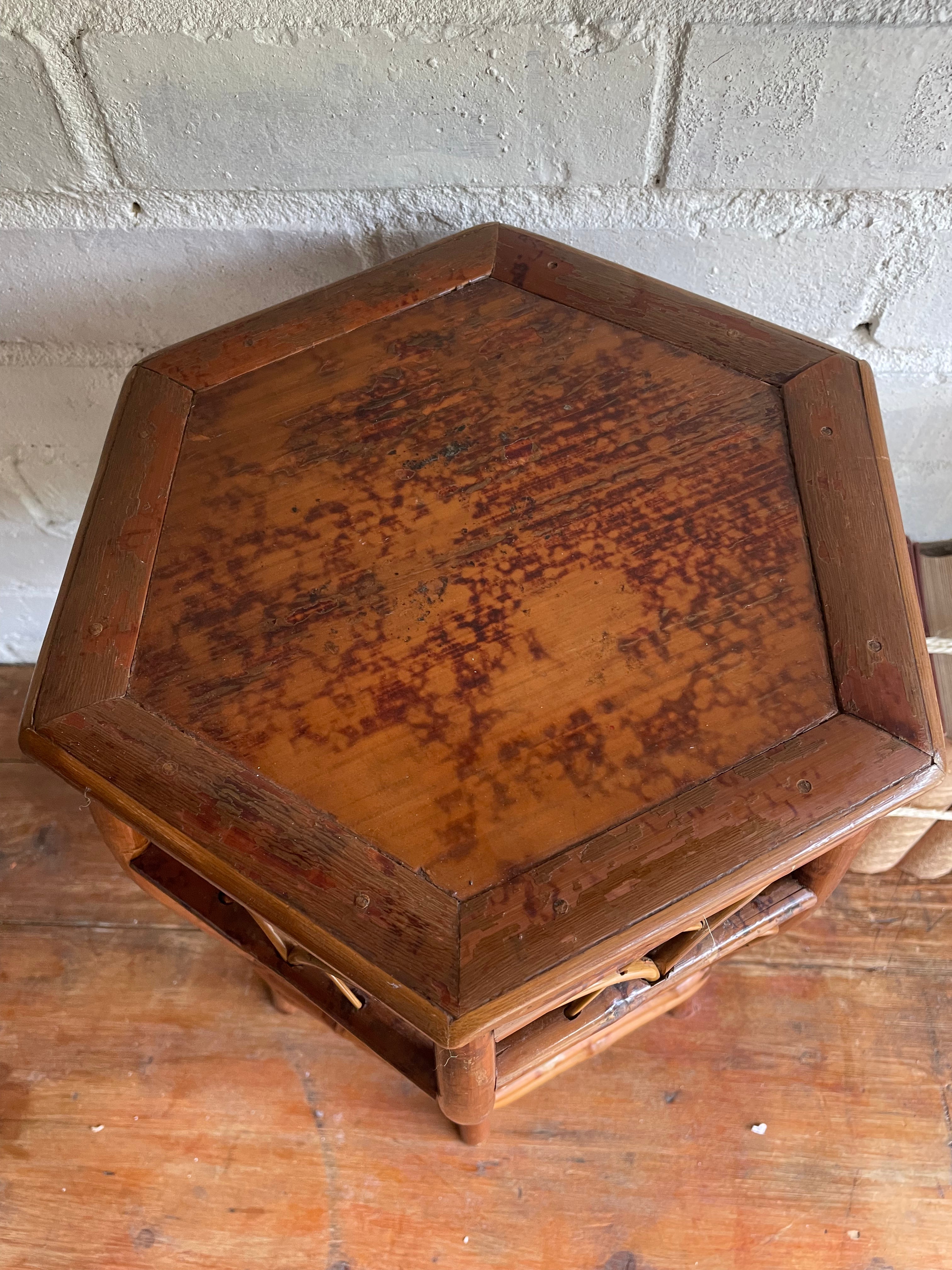 Small Bamboo Sidetable