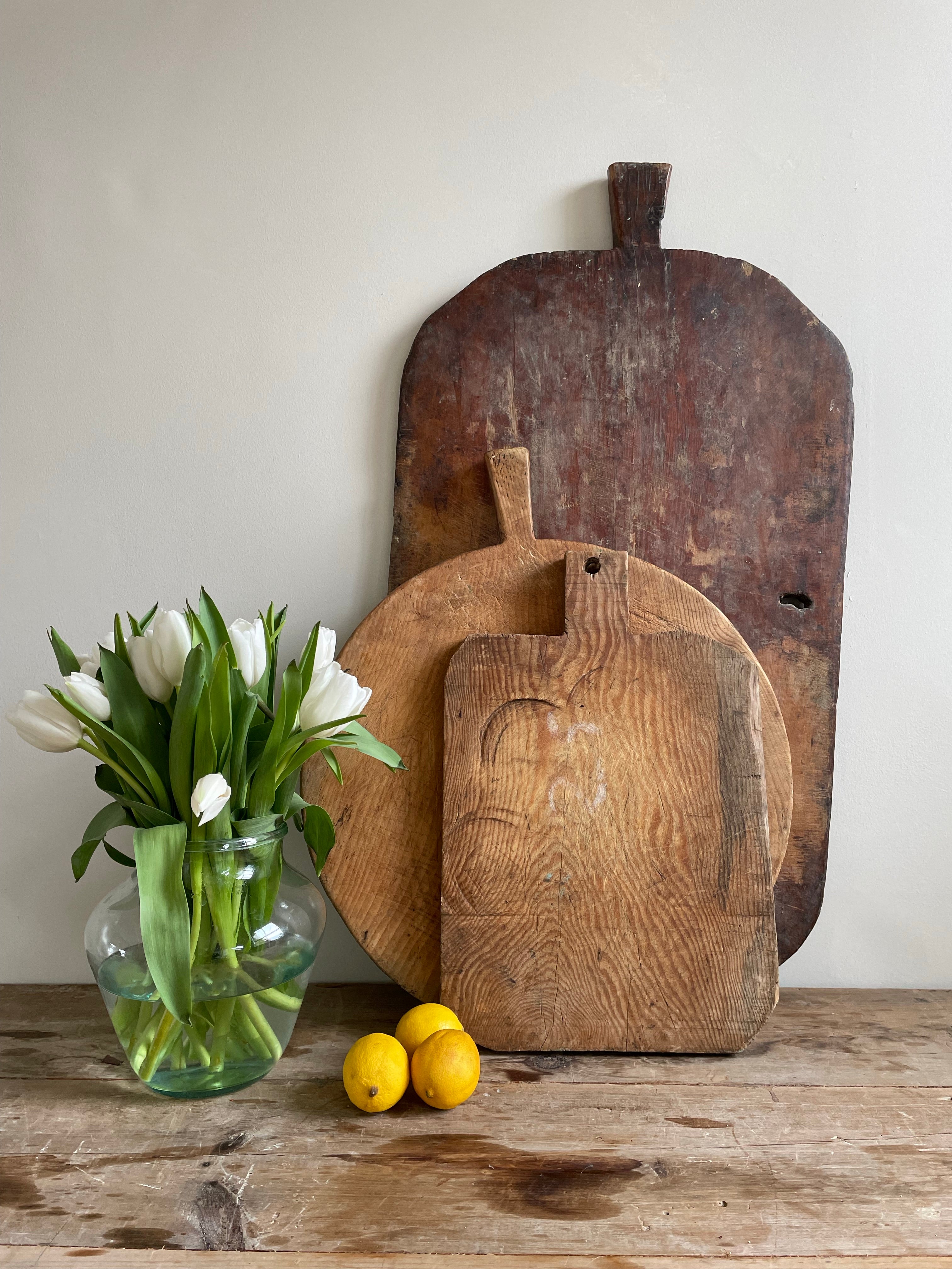 Very Large Vintage Primitive Wooden Chopping Board