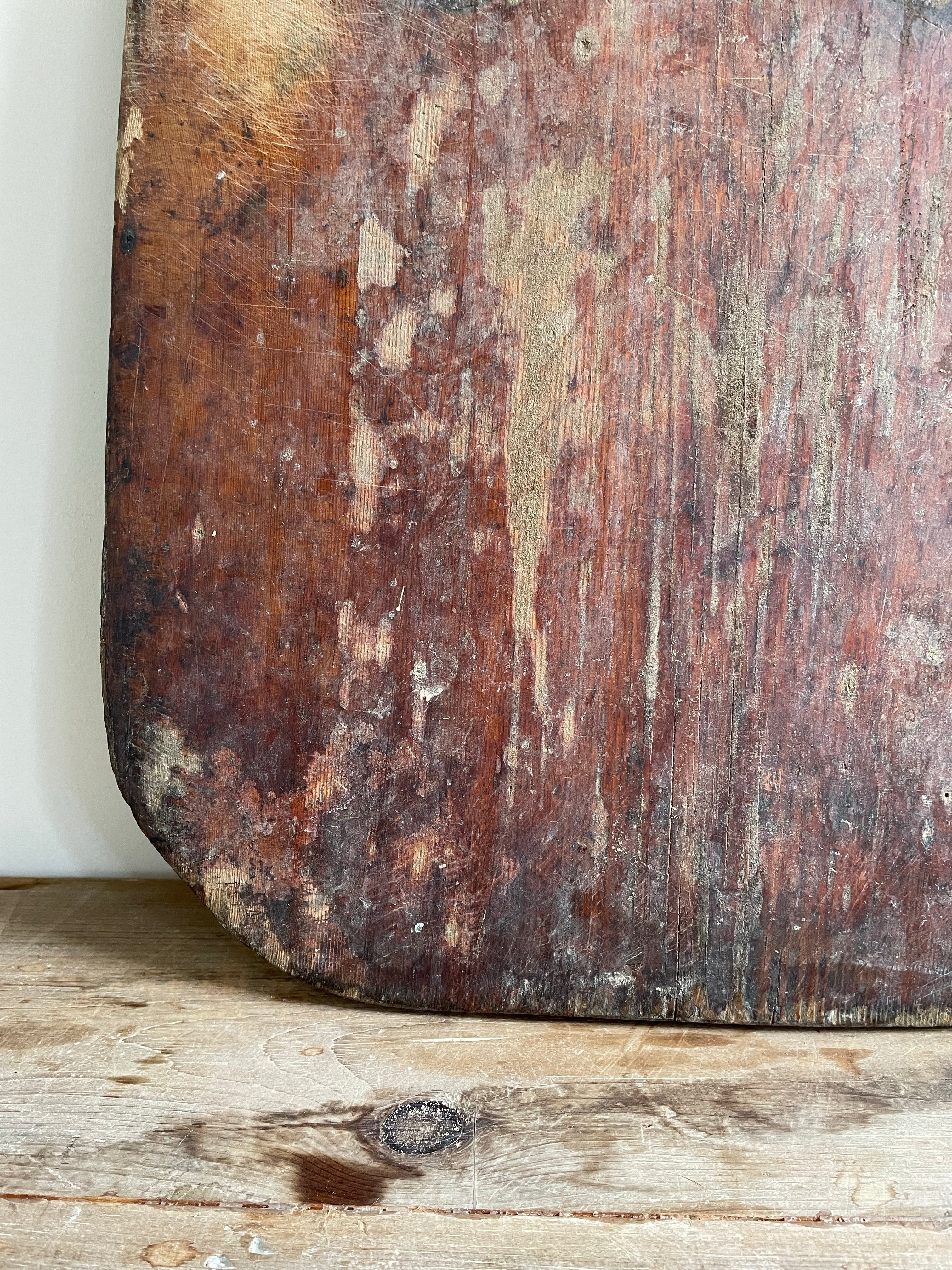 Very Large Vintage Primitive Wooden Chopping Board