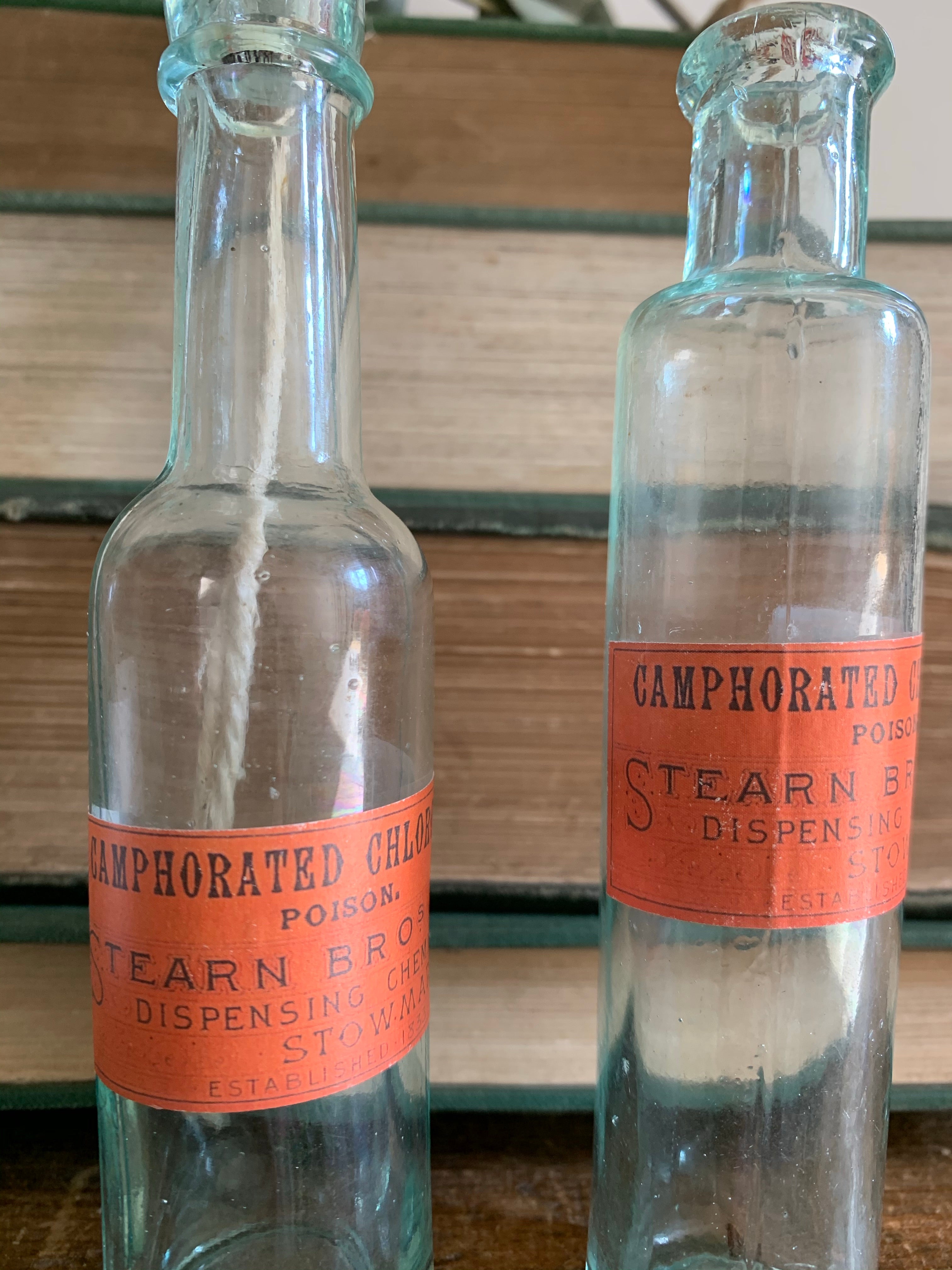 Set of Three Little Poison Bottles