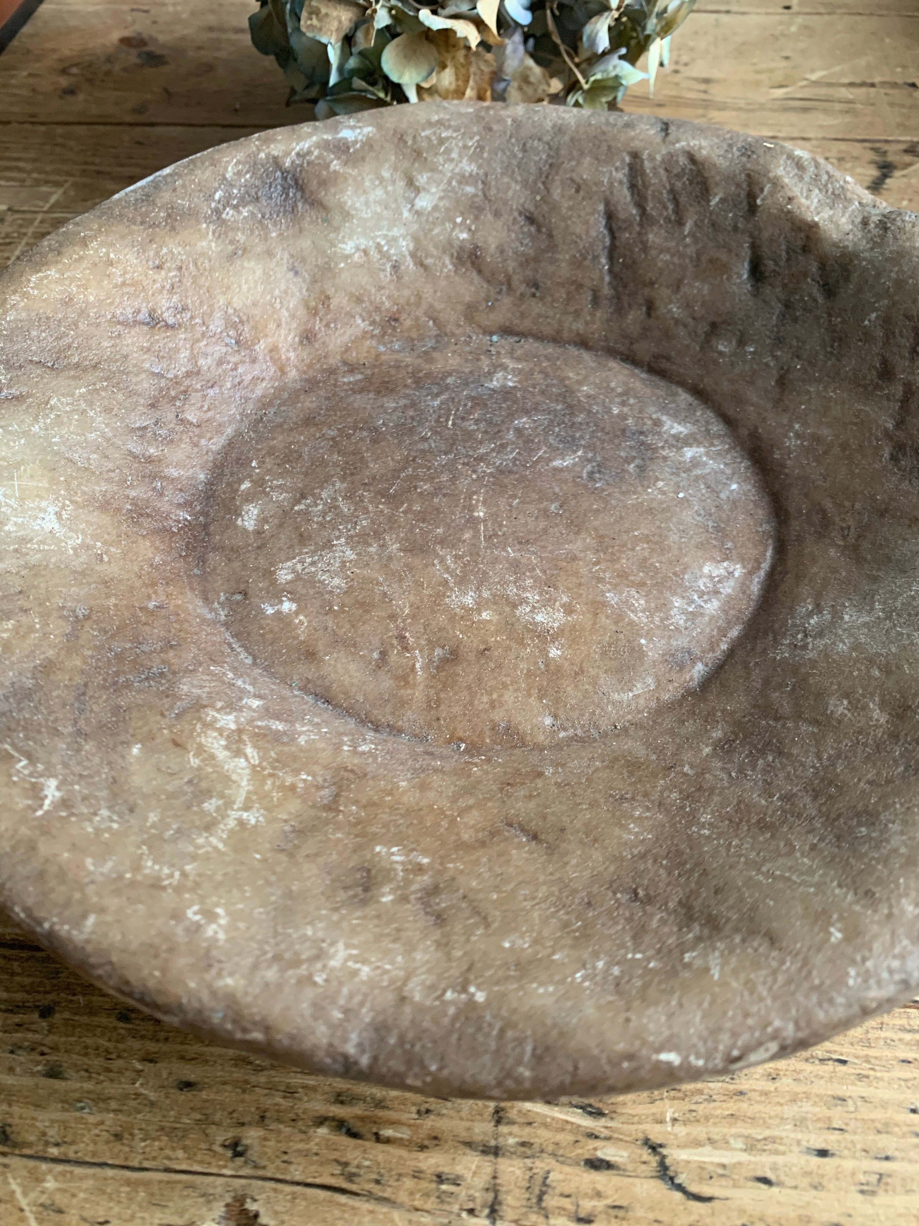 Antique Marble Stone Bowl
