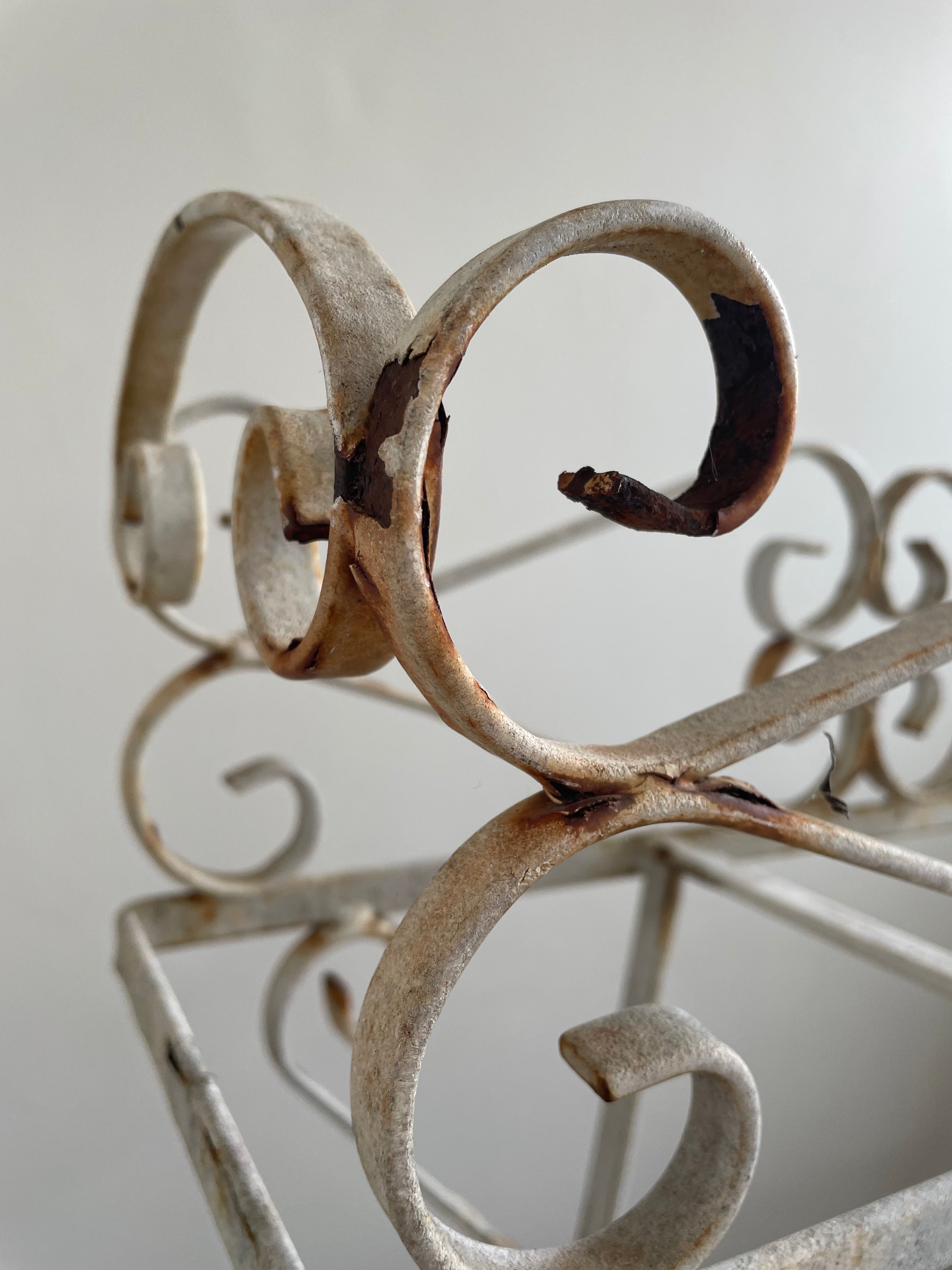 Long Wrought Iron Plant Stand