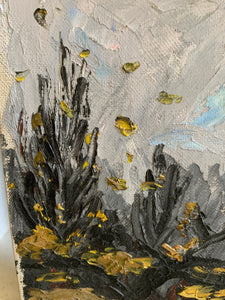 Moody Forest: Small Oil on Board