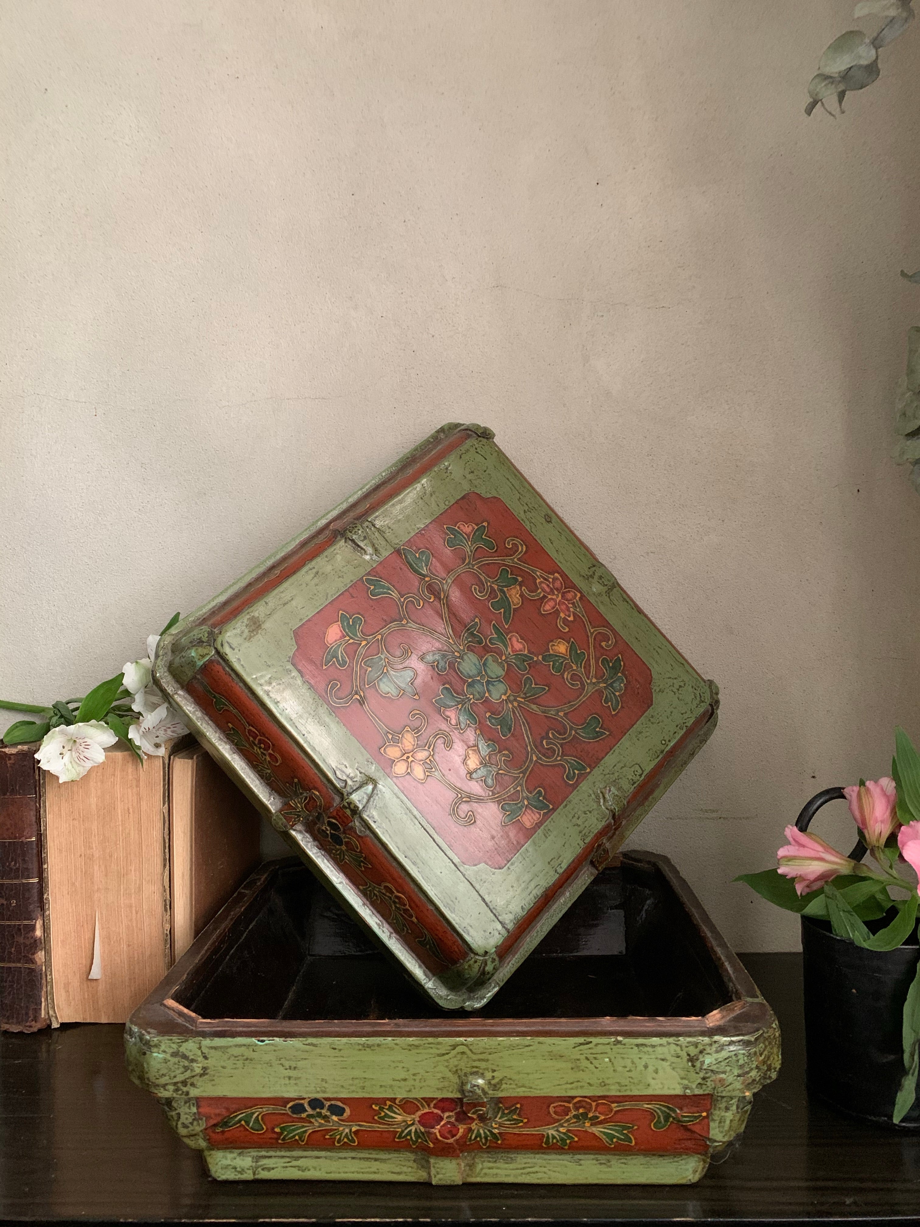 Large Handcrafted Wooden Box