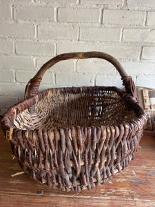 Large French Vintage Basket