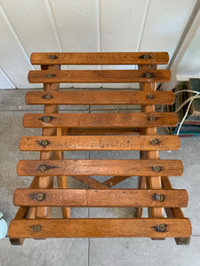 Vintage Wooden Folding Stool