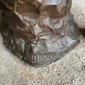 Large Resin Sculpture of a Woman in Contemplation