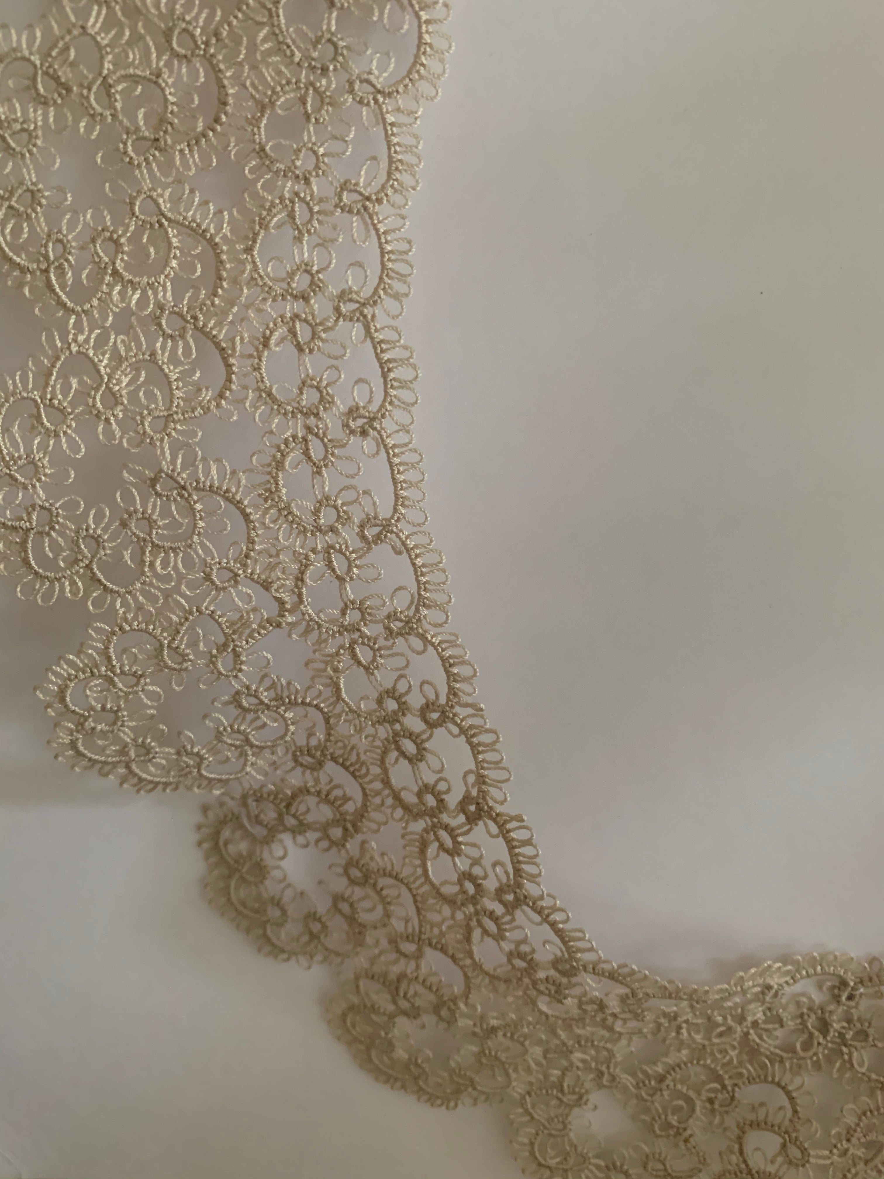 Mounted Antique Crocheted Collar