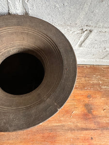 19th Century Tibetan Carved Wooden Curd Pot