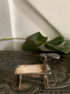 Little English Pewter Figurine -Shoemaker 