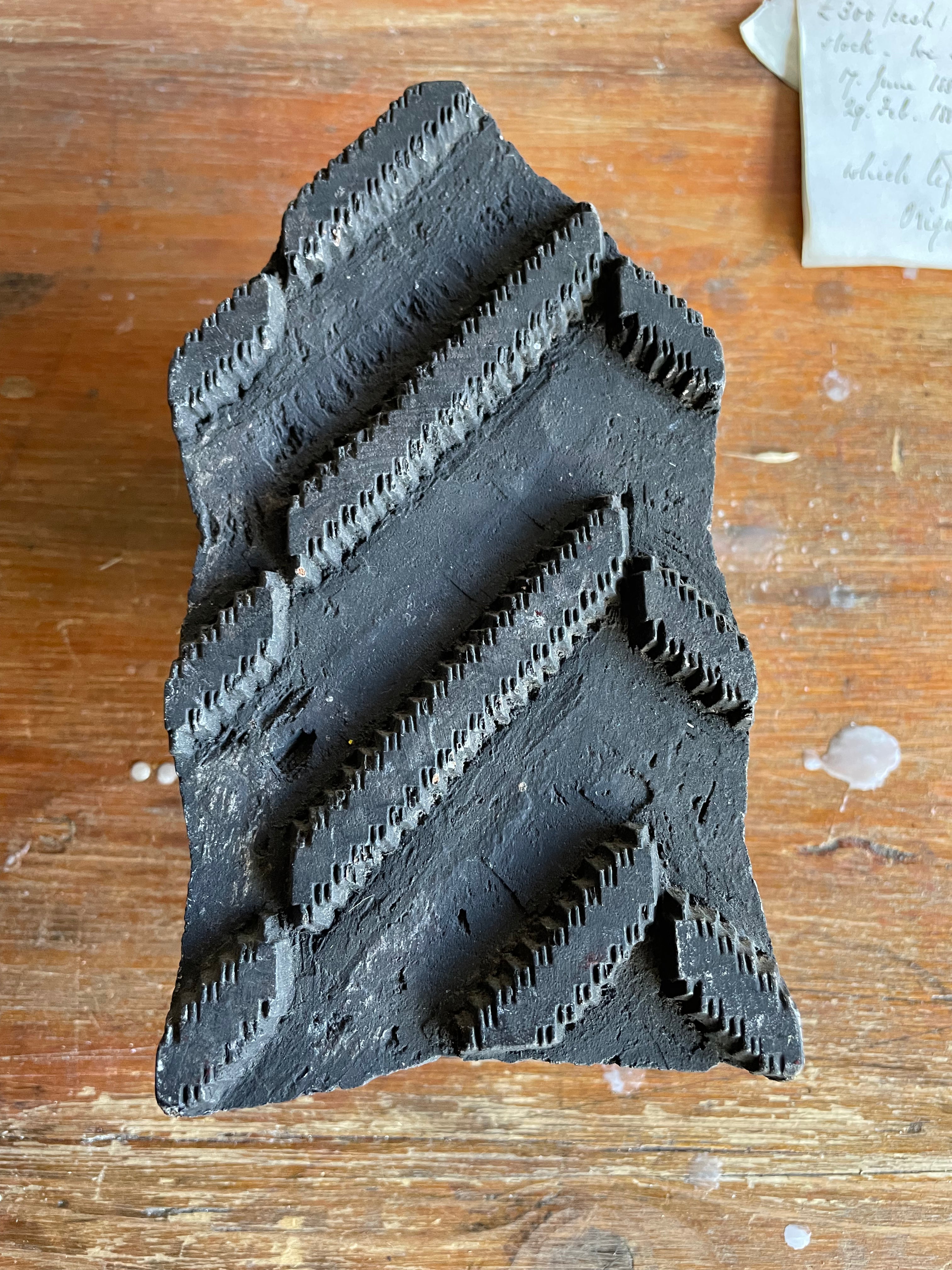 Antique Textile Printing Block 2