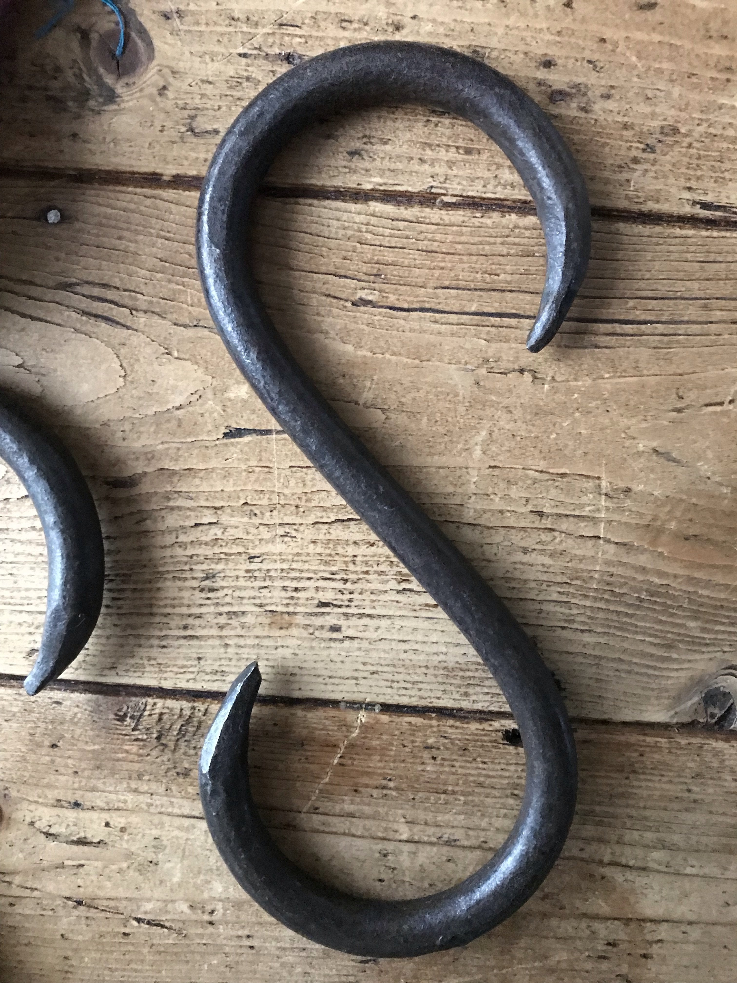 Hand-Forged Iron "S" Hook