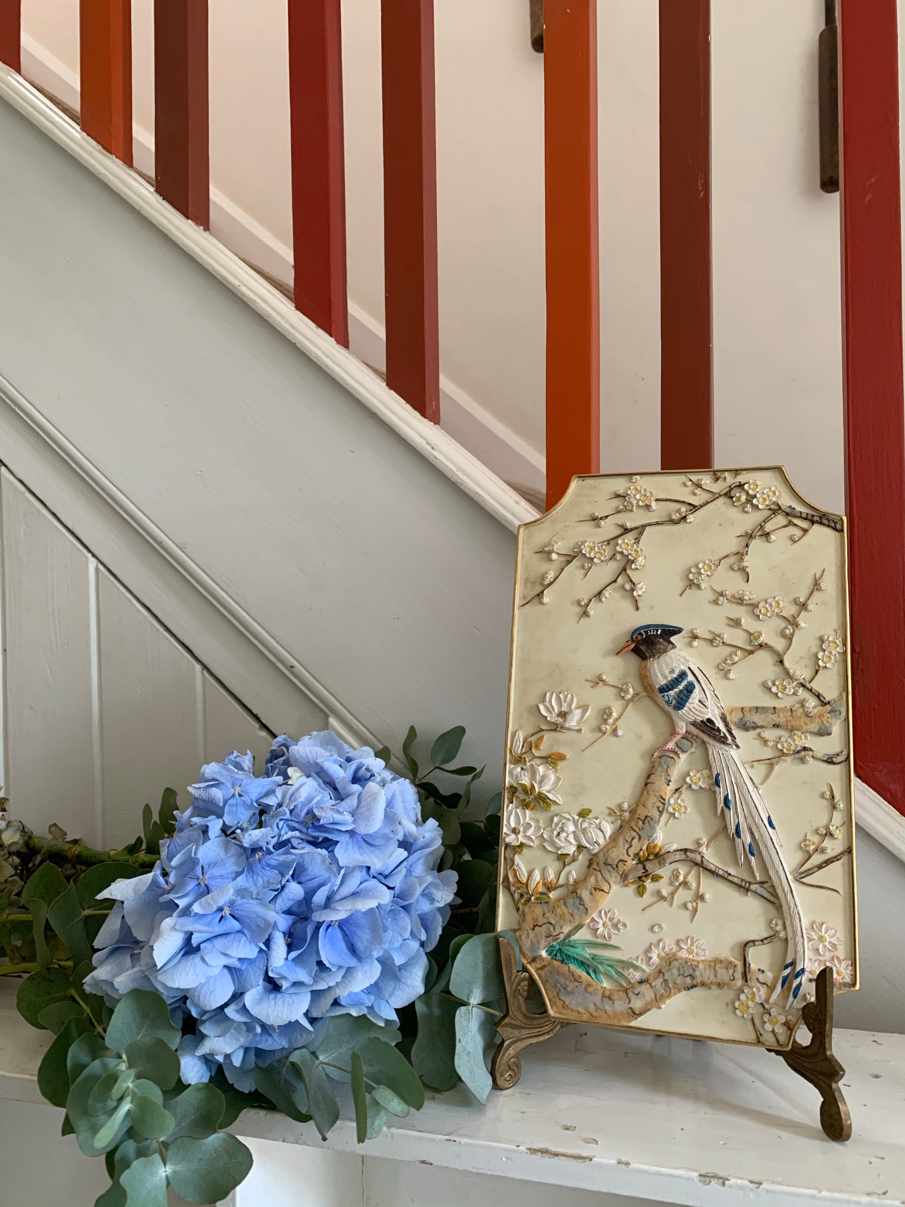 Vintage Plaster Relief of Birds