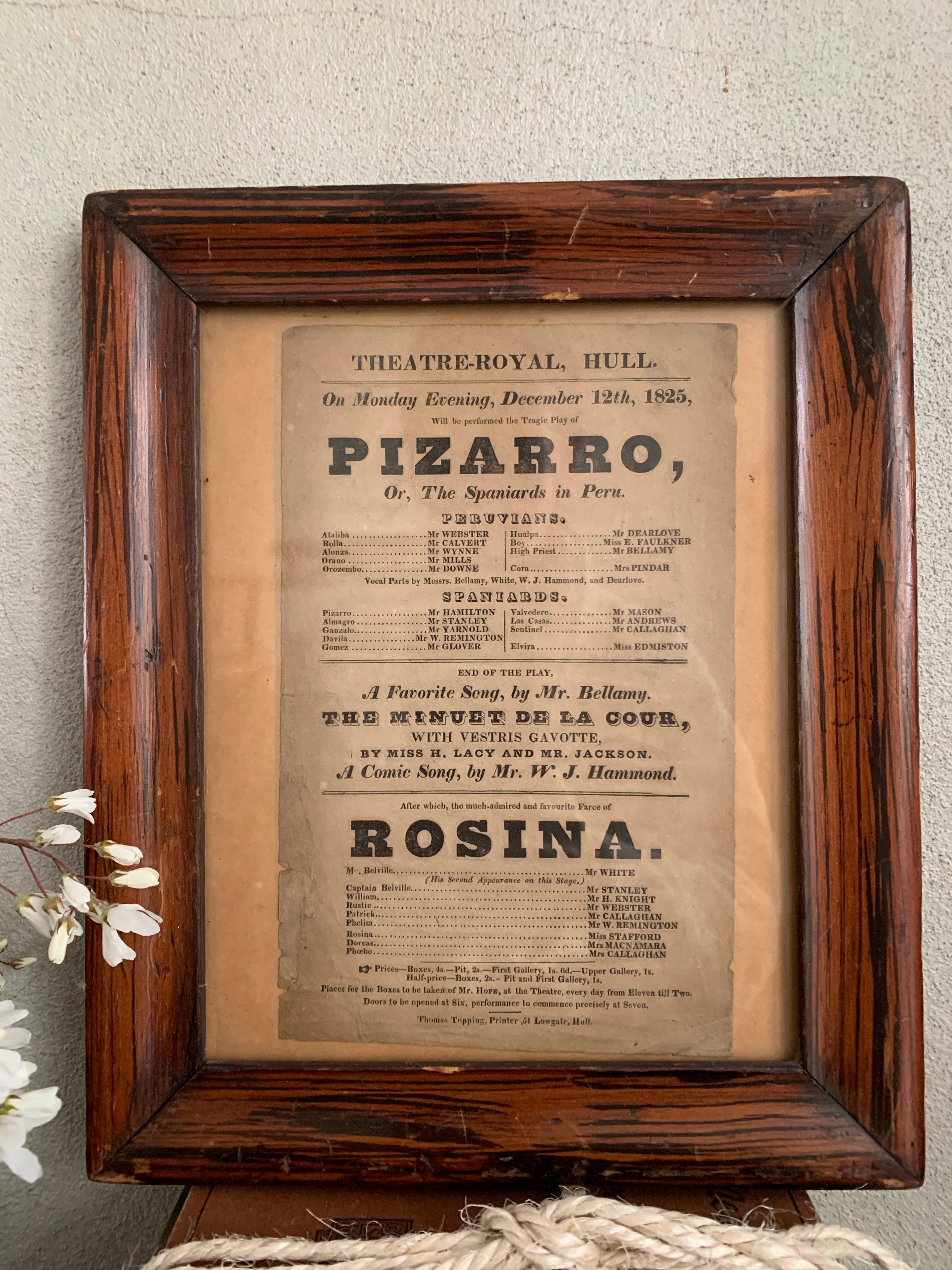 1800s Theatre Poster