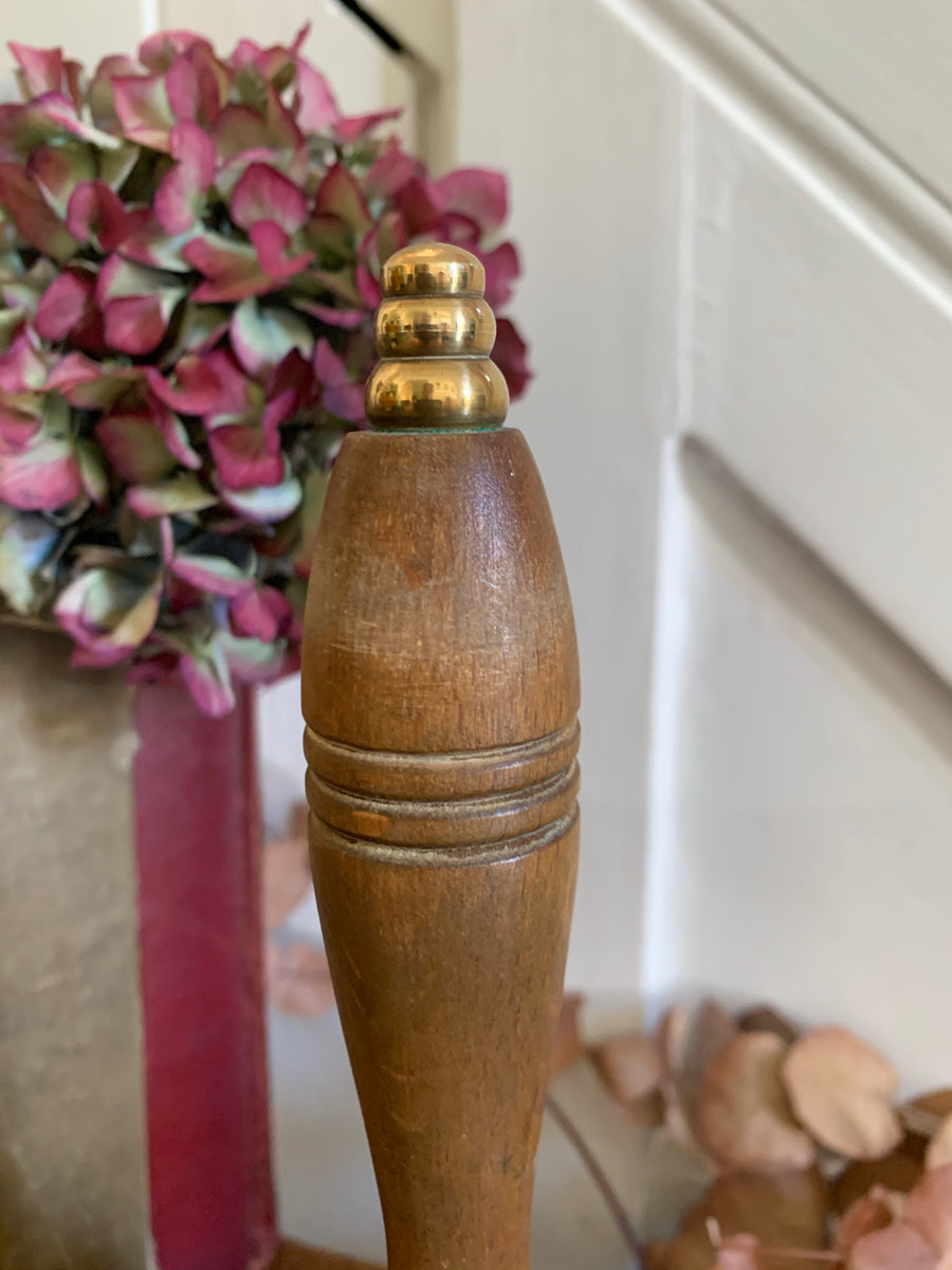 Large Vintage Brass Handbell with Wooden Handle – Reclectic