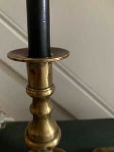 Small Vintage Brass Candlesticks