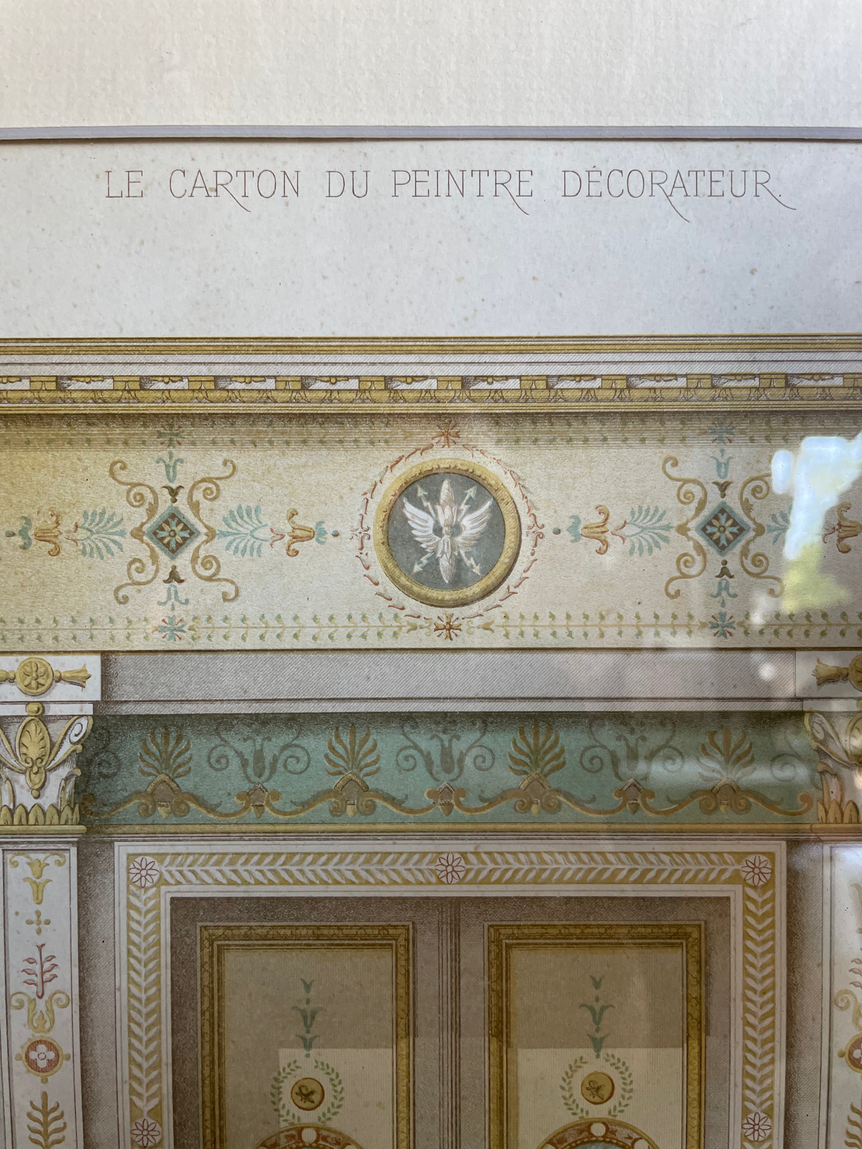 Antique Print No 8 of French Architectural & Ornamental Detail