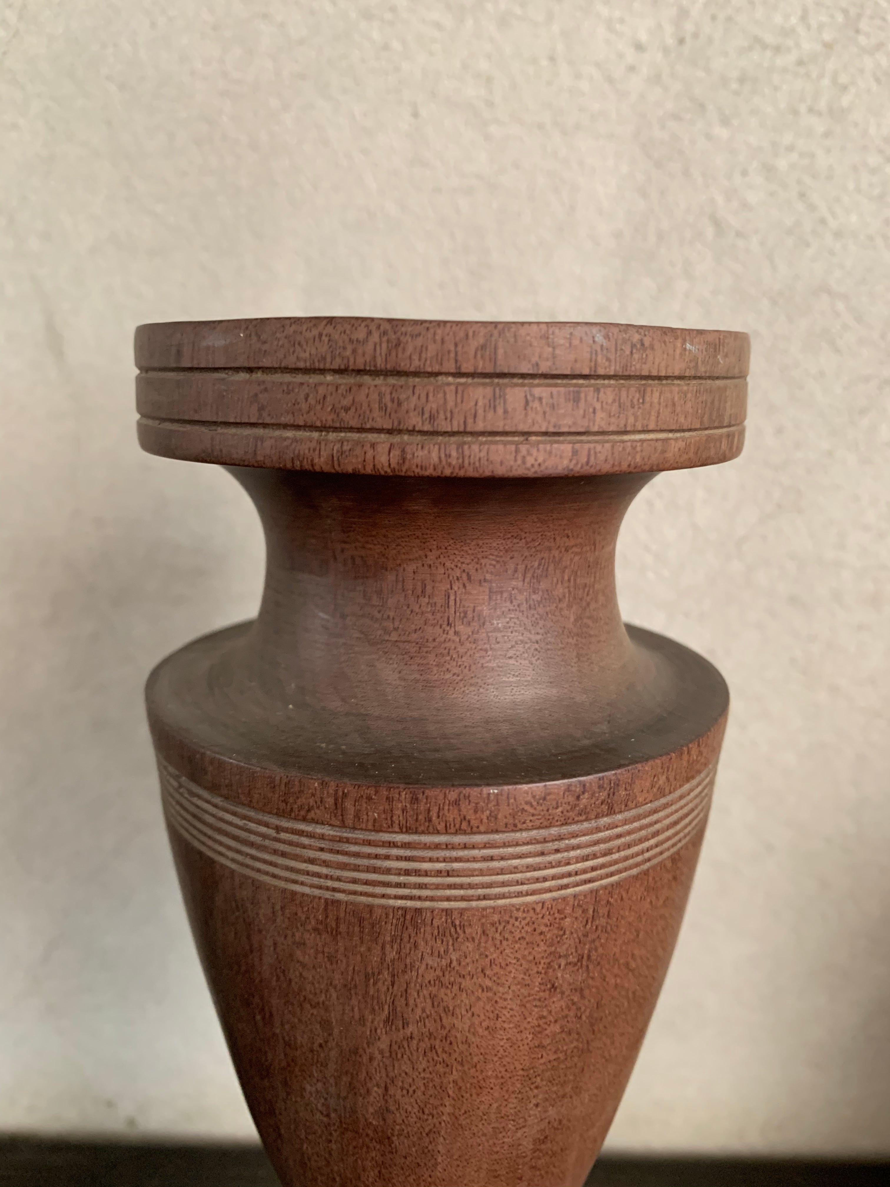 Vintage Wood Urn