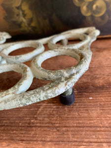 French Vintage Cast Iron "Hen" Egg Stand