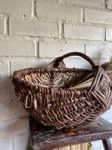 French Vintage Wicker Basket
