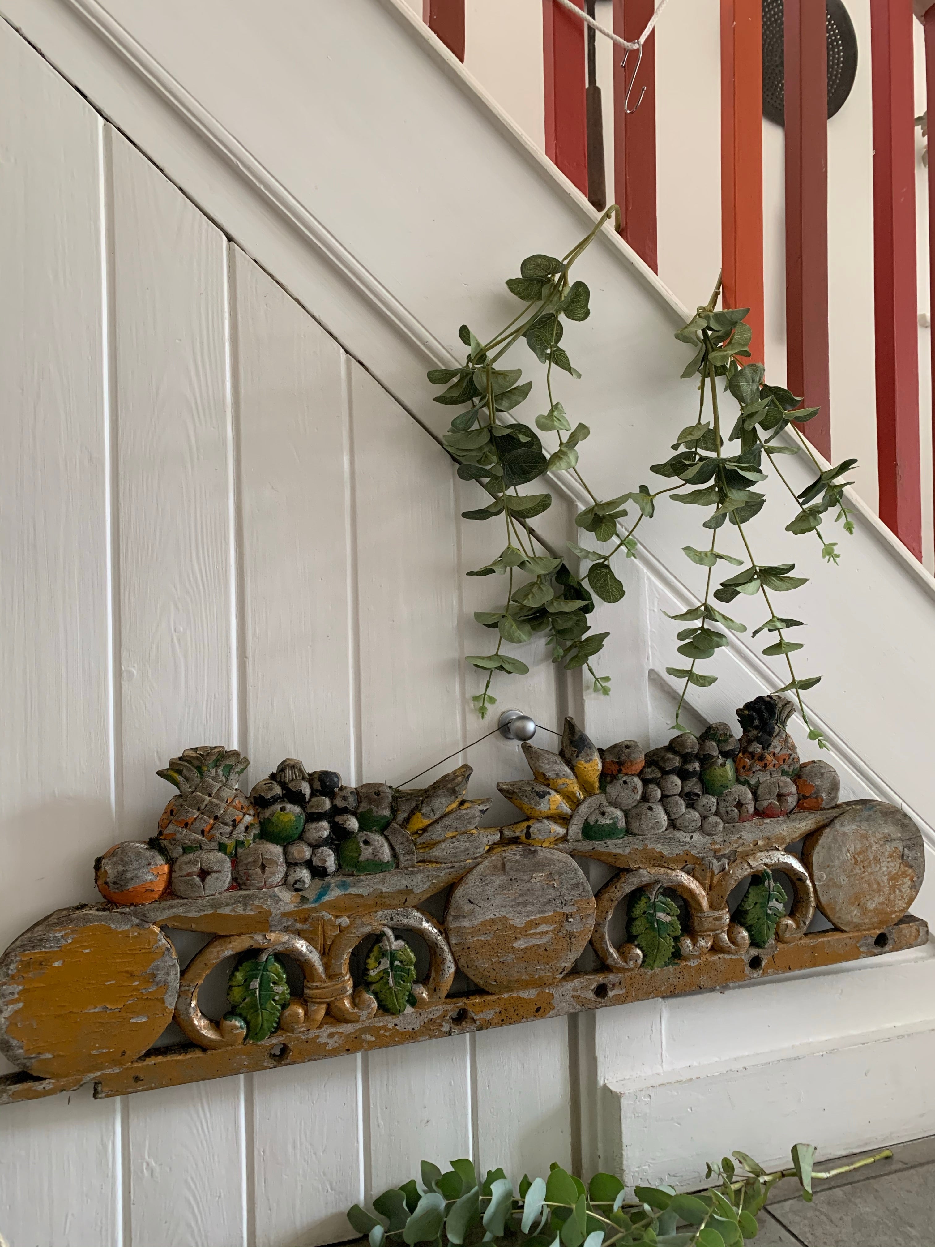 Carved Wooden Italian Style Wall Adornment
