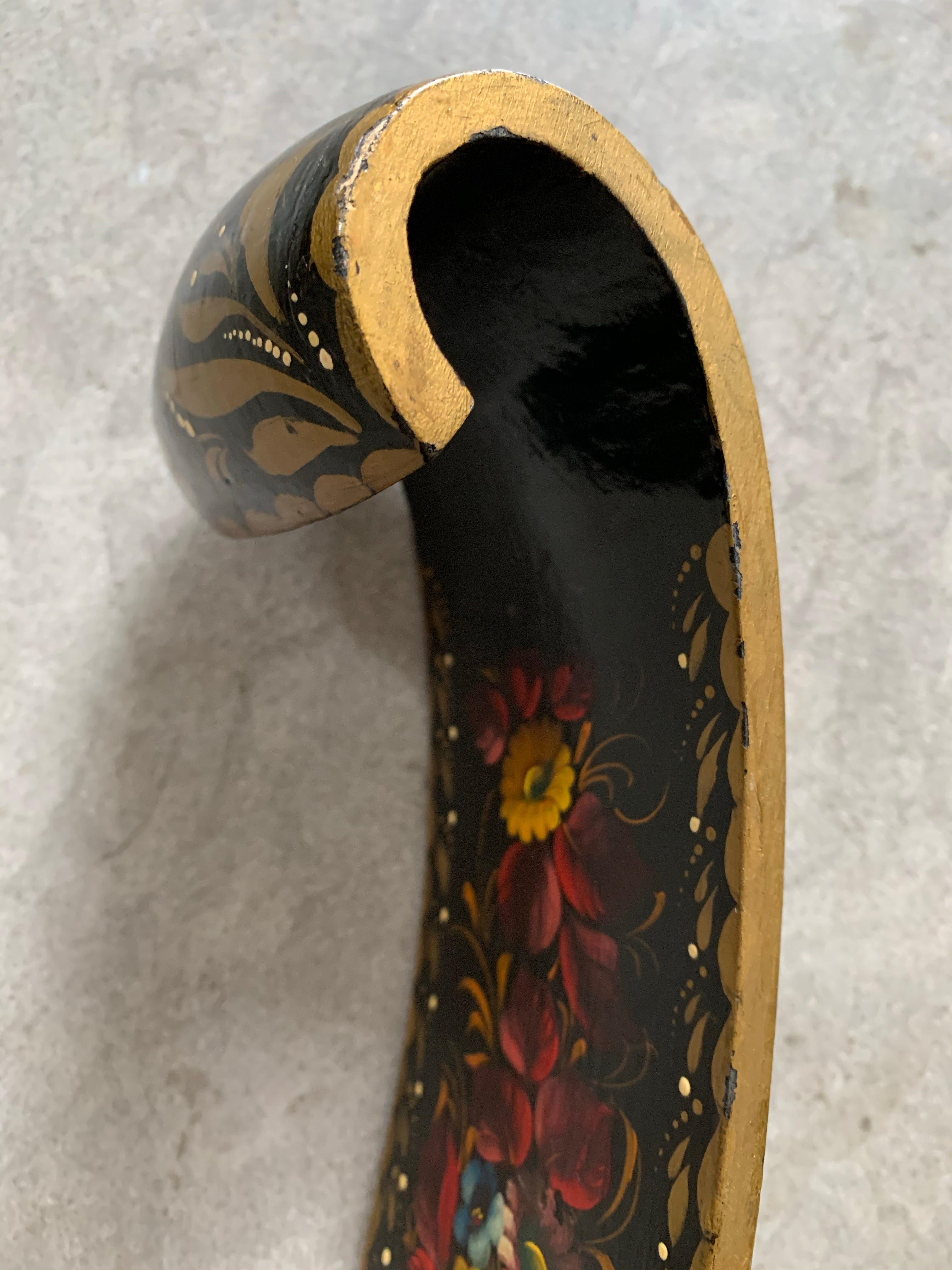 Oversized Antique Papier Mache Ladle