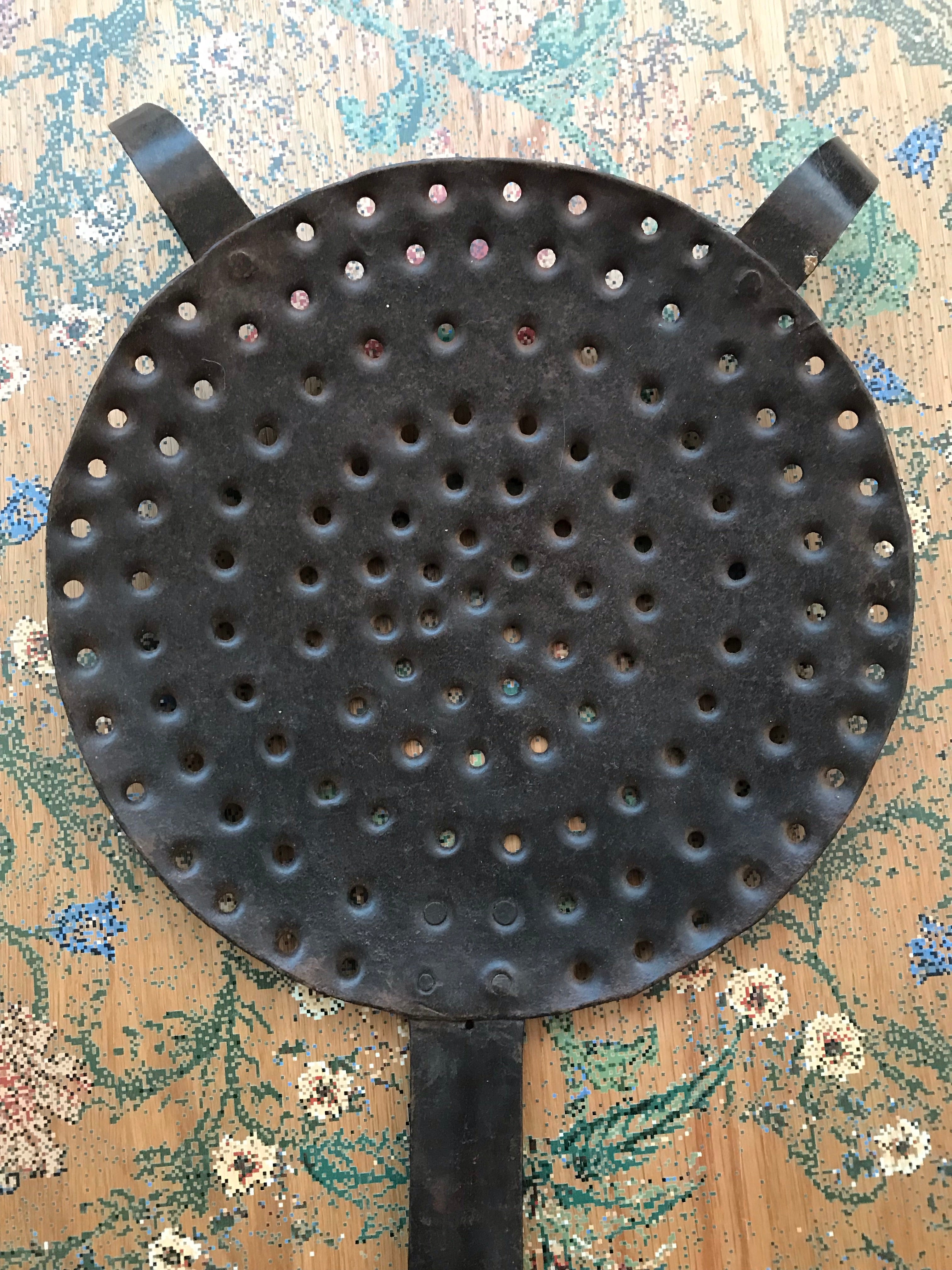 Medium Antique Iron Pan/Chestnut Burner