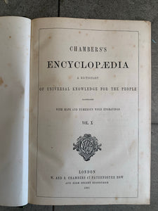 Collection of 1800s Chambers’s Encyclopedias