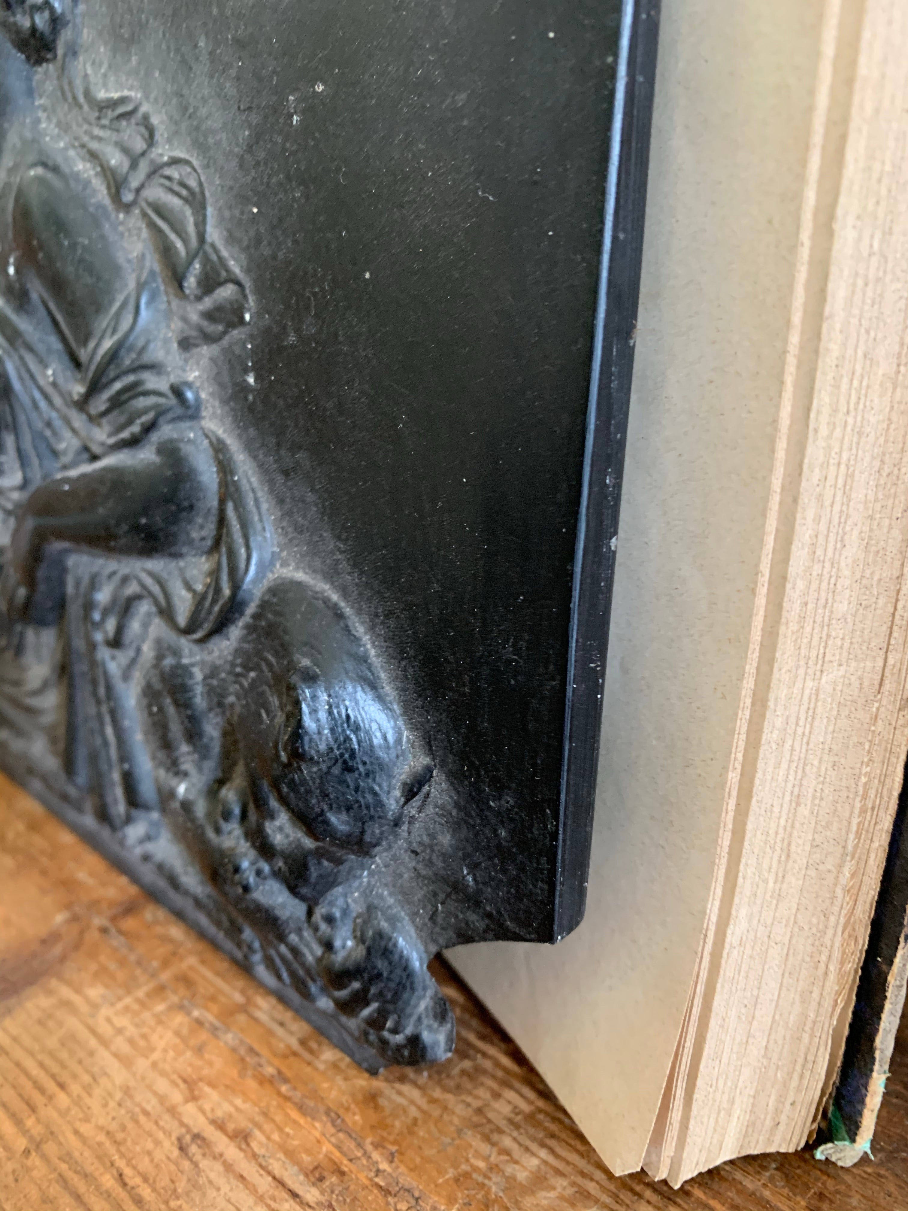 Vintage Basalt Plaster Relief