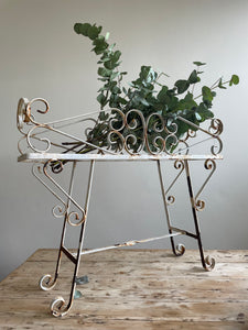 Long Wrought Iron Plant Stand