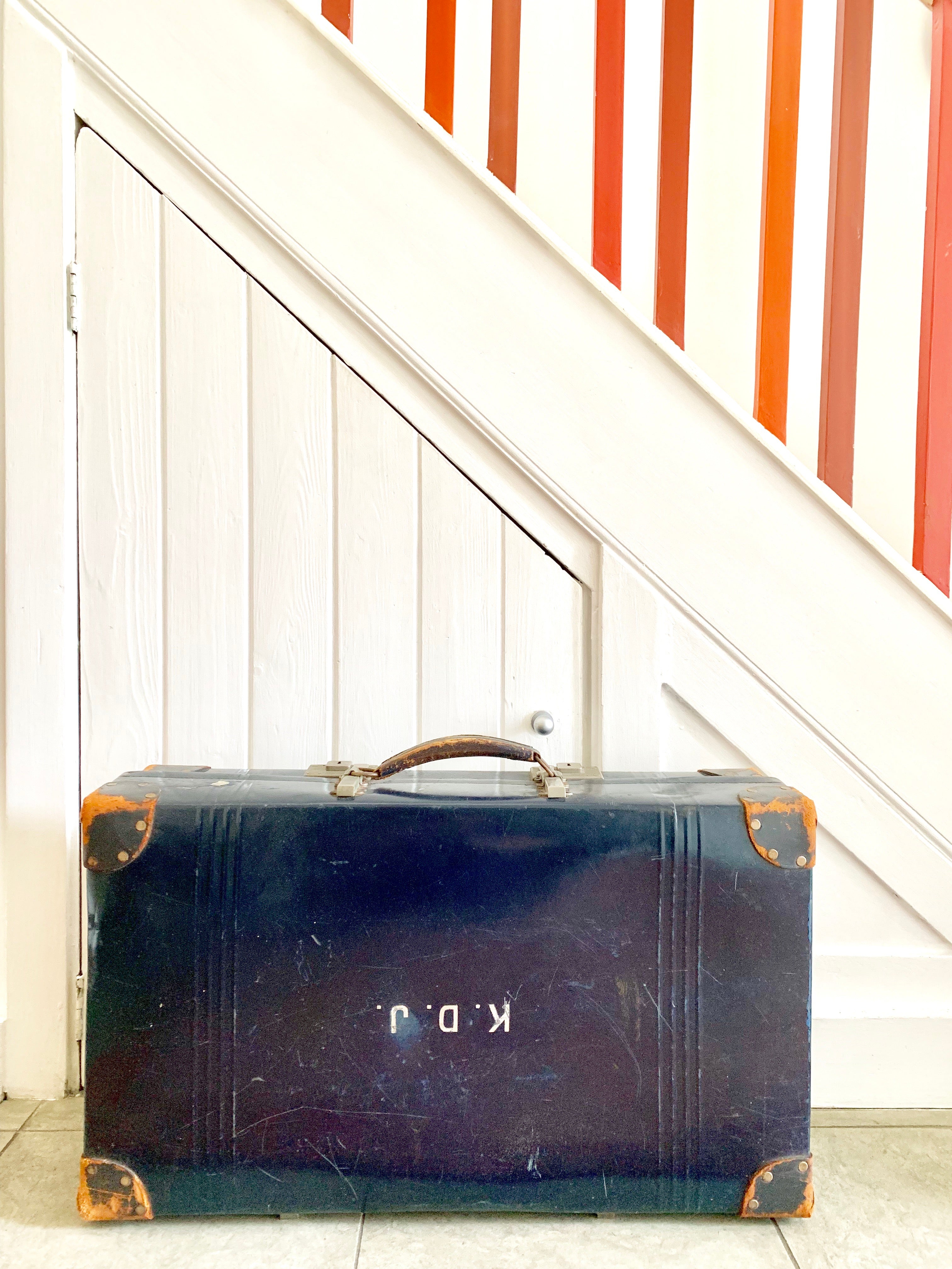 Vintage Blue Suitcase