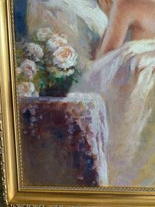 Original Nude - Large Gilt Framed Oil