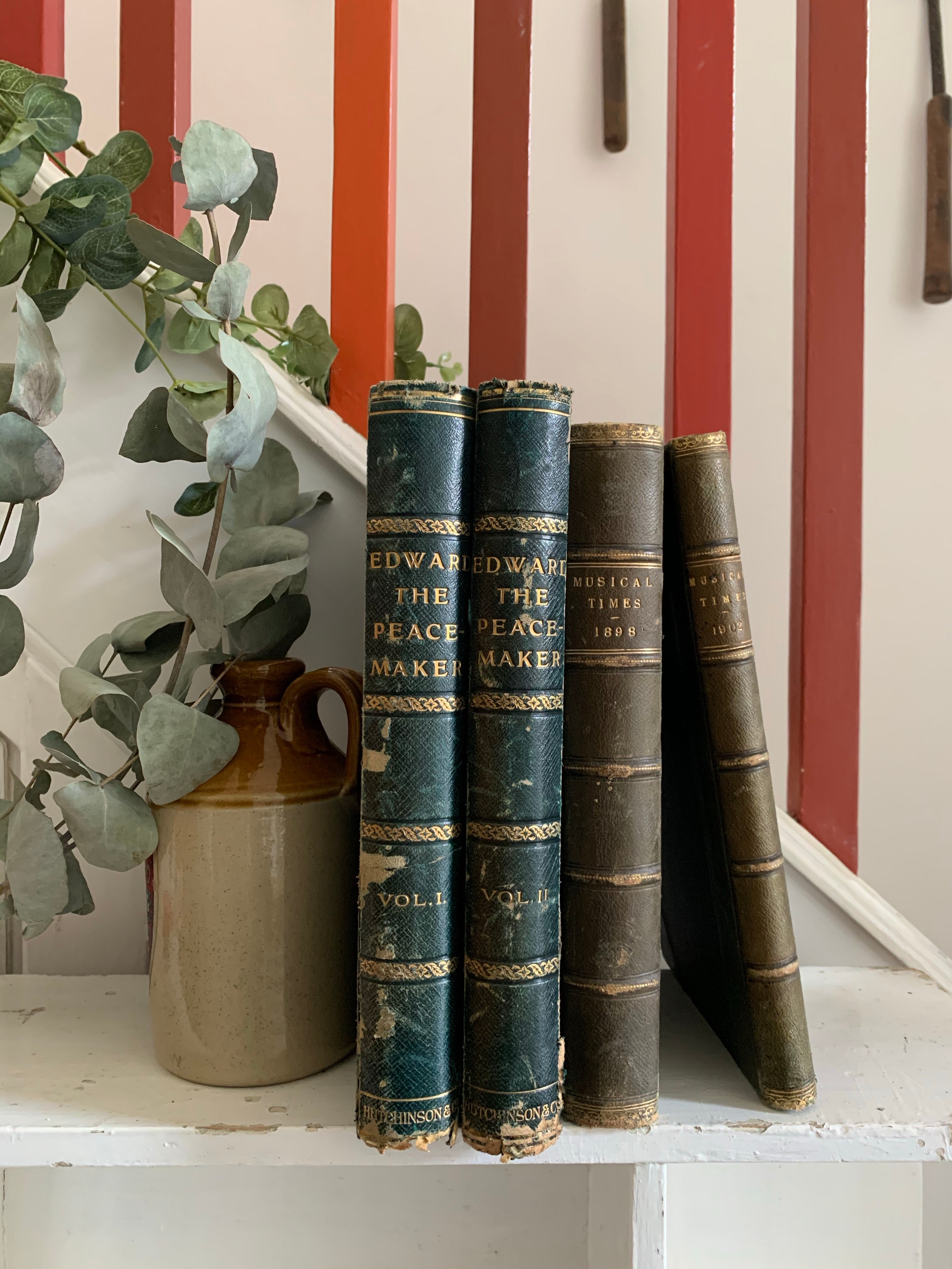 Green Book Bundle with Leather Spines