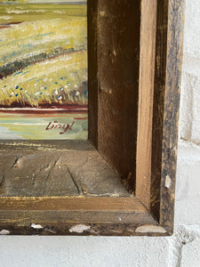 Majestic Landscape: Large Oil on Board